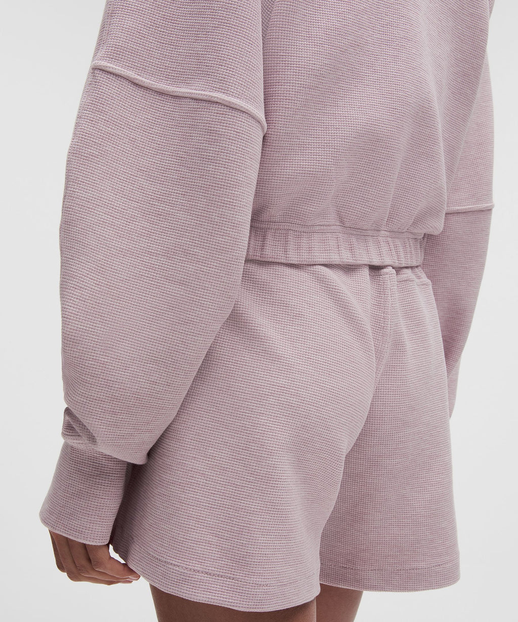 Scuba Cropped Funnel-Neck Half ZipWaffle