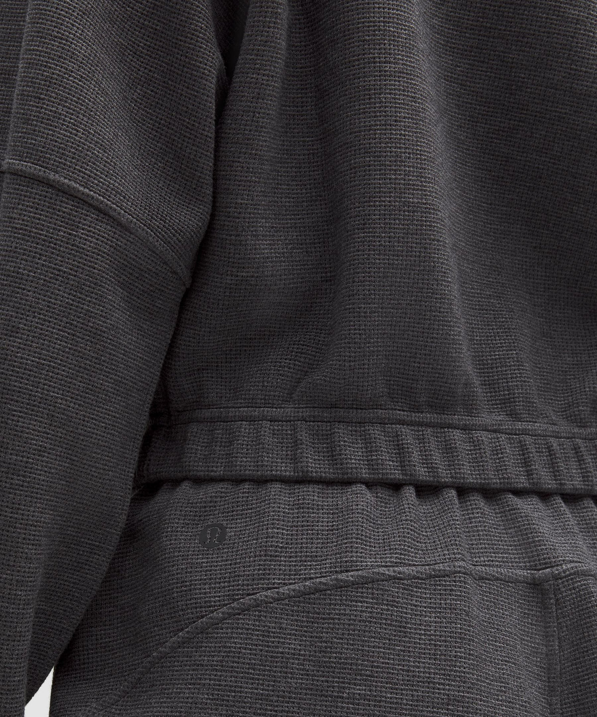 Scuba Cropped Funnel-Neck Half ZipWaffle