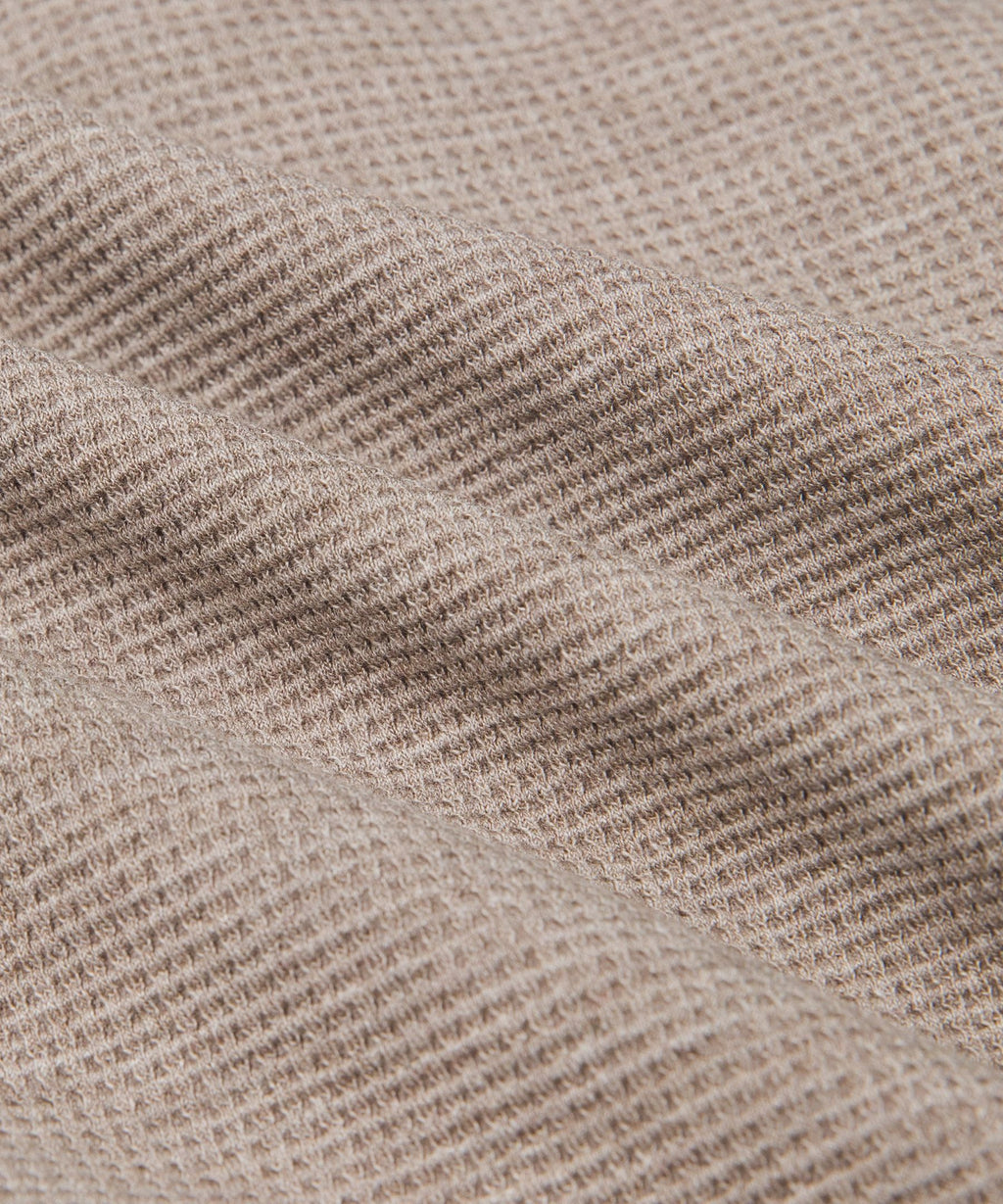 Scuba Cropped Funnel-Neck Half ZipWaffle