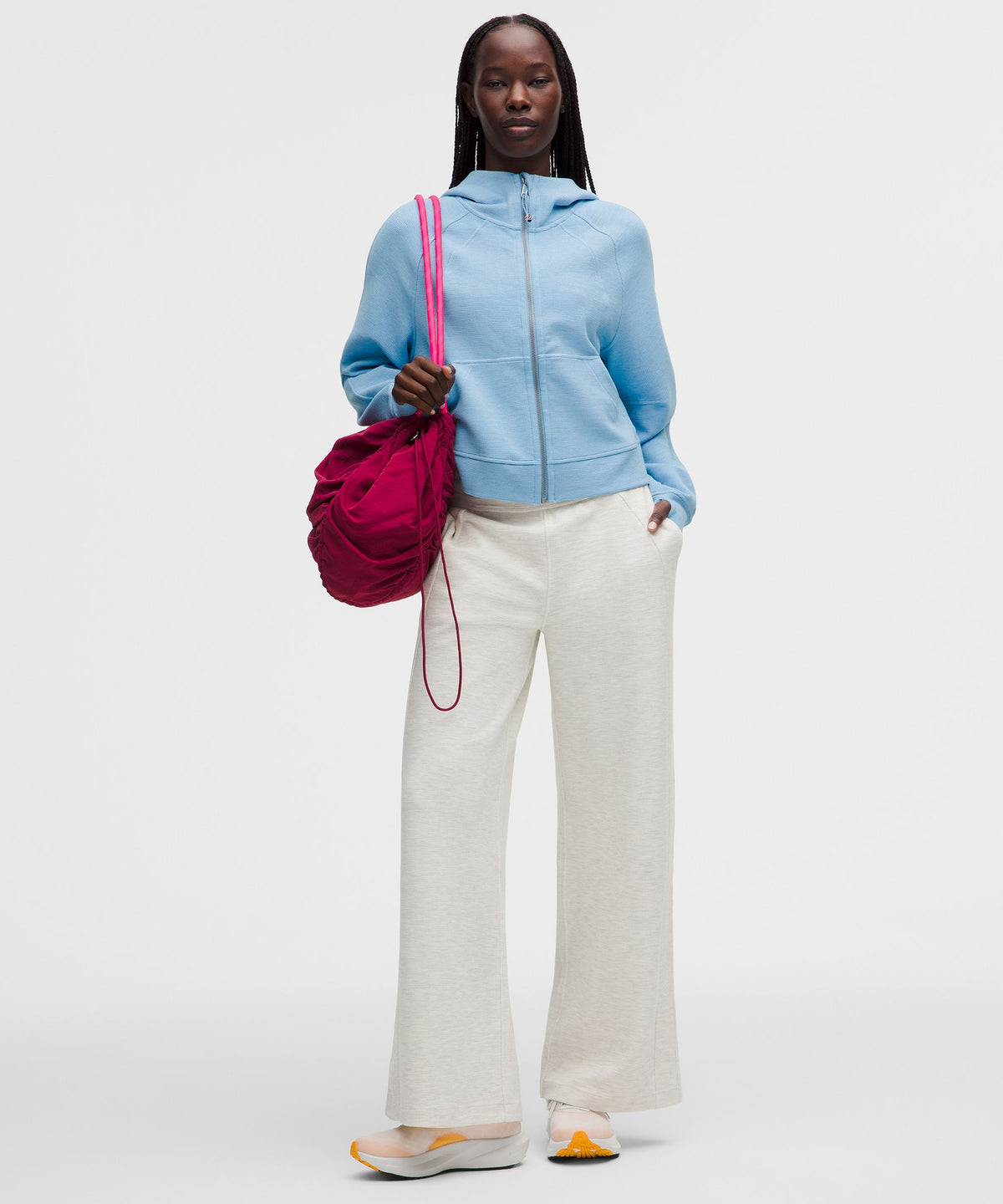 Scuba Oversized Full-Zip HoodieWaffle