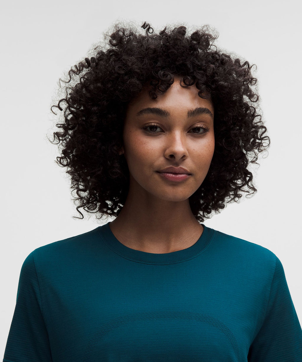 Swiftly Relaxed Short-Sleeve ShirtHip Length