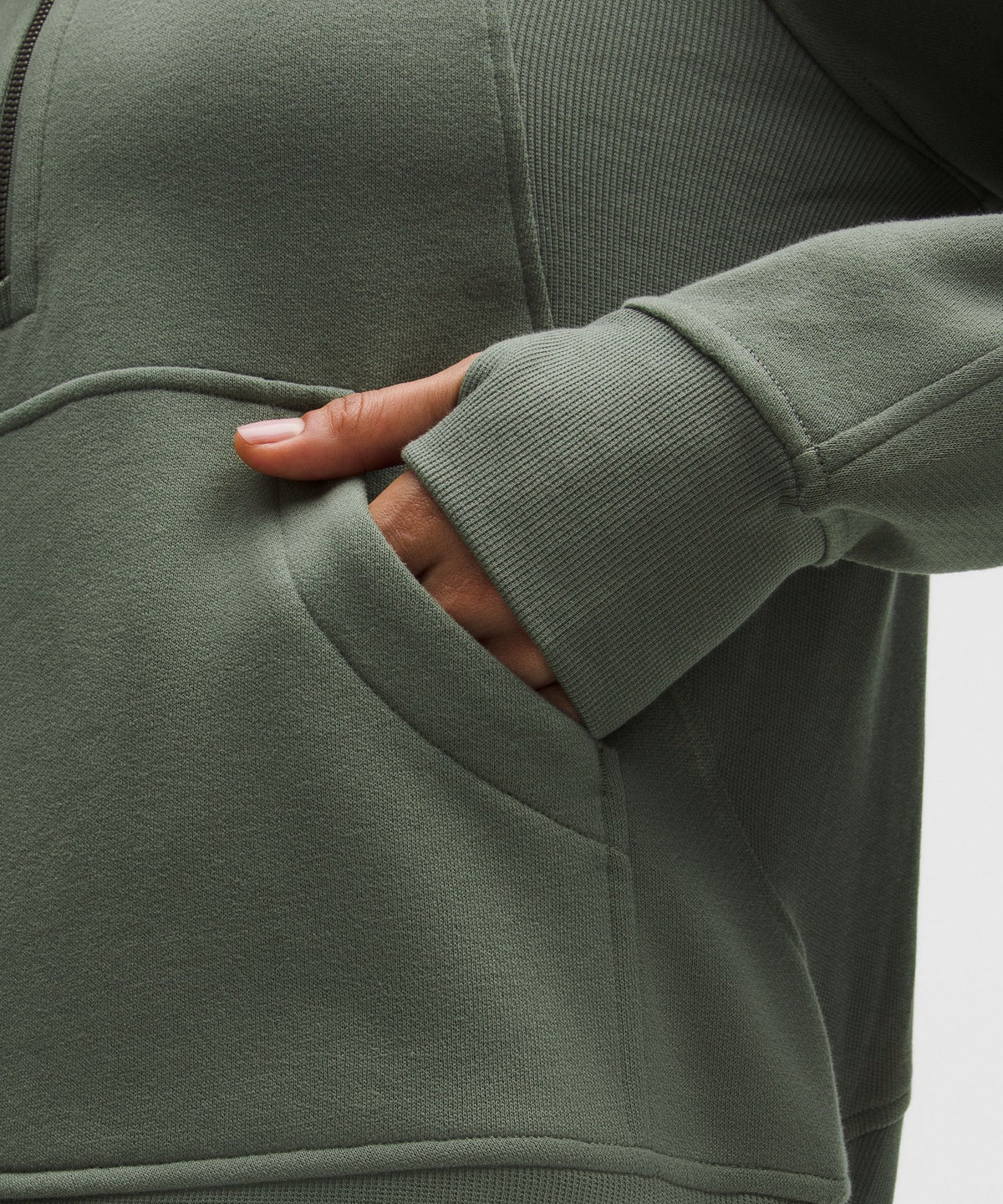 Scuba Oversized Half-Zip HoodieLong
