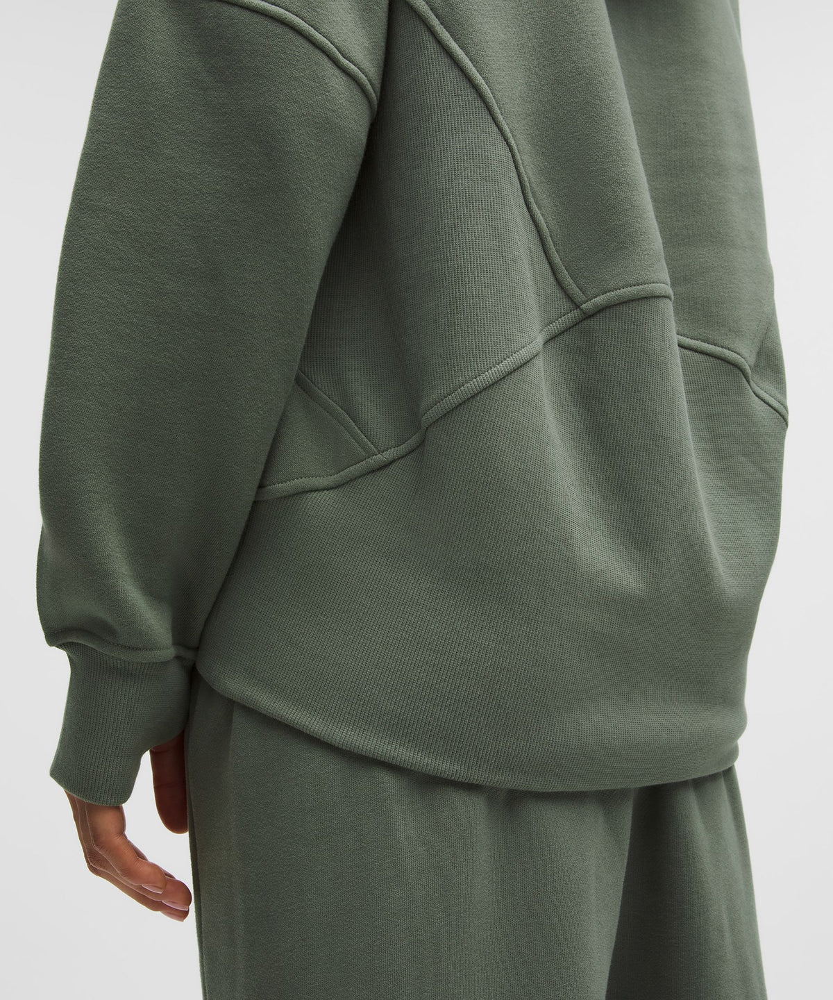 Scuba Oversized Half-Zip HoodieLong