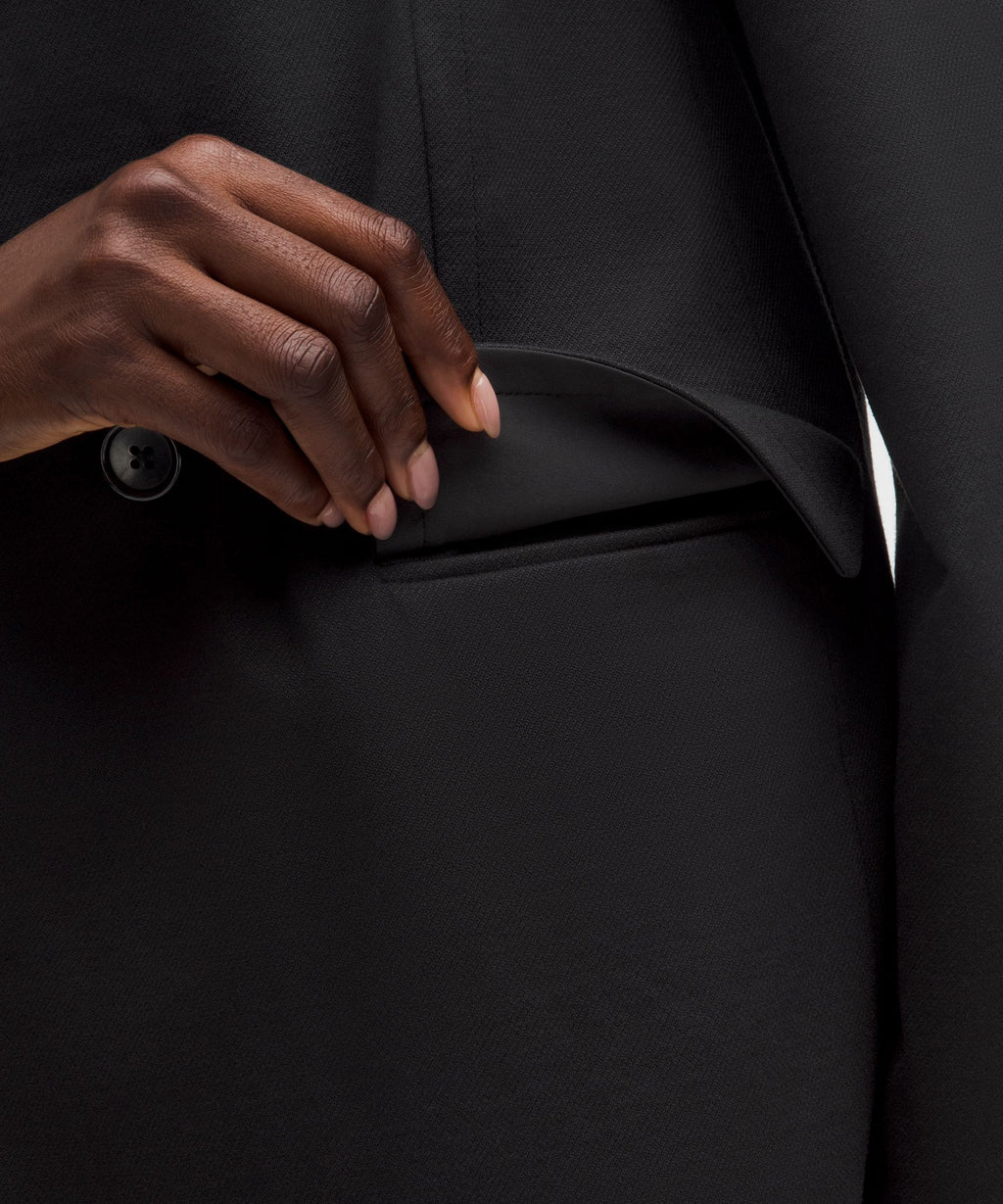 Brushed Twill Oversized Blazer