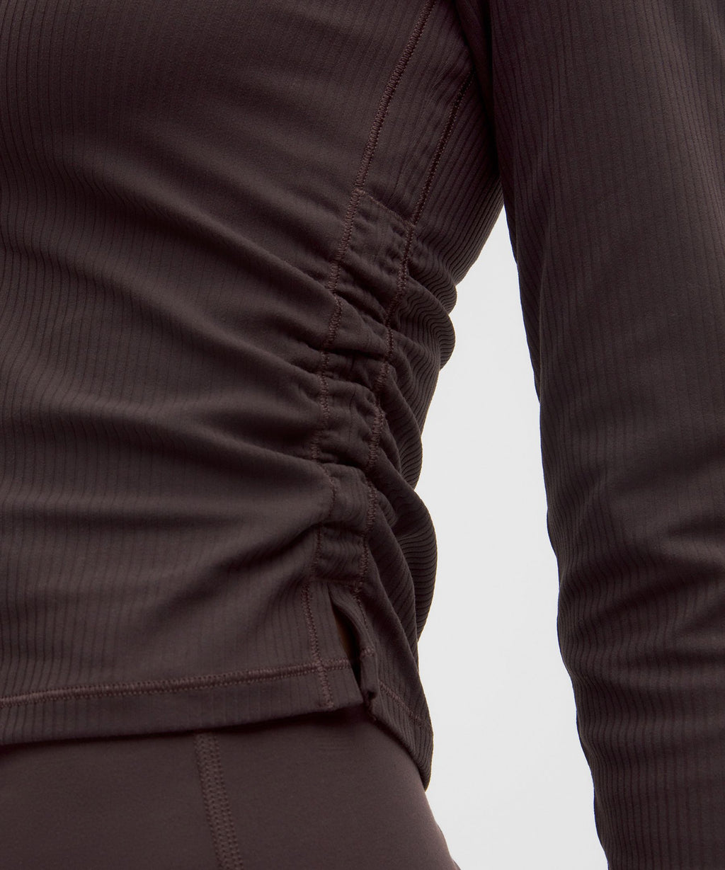 All It Takes Ribbed Nulu V-Neck Long-Sleeve ShirtB-D Cups