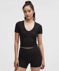 All It Takes Ribbed Nulu V-Neck T-ShirtB–D Cups