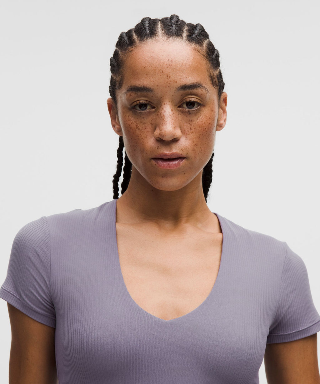 All It Takes Ribbed Nulu V-Neck T-ShirtB–D Cups