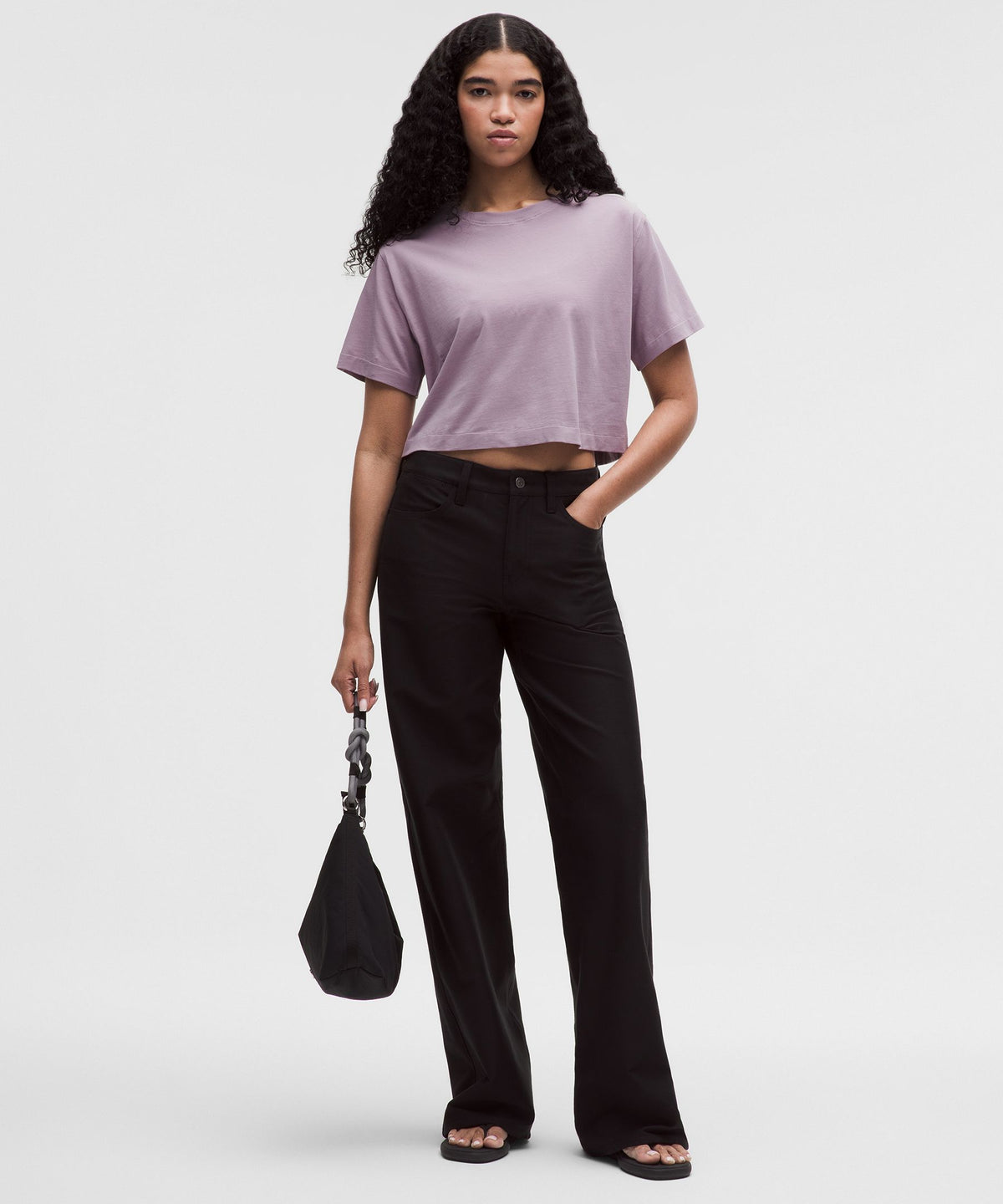 All Yours Organic Cotton-Blend Cropped T-Shirt
