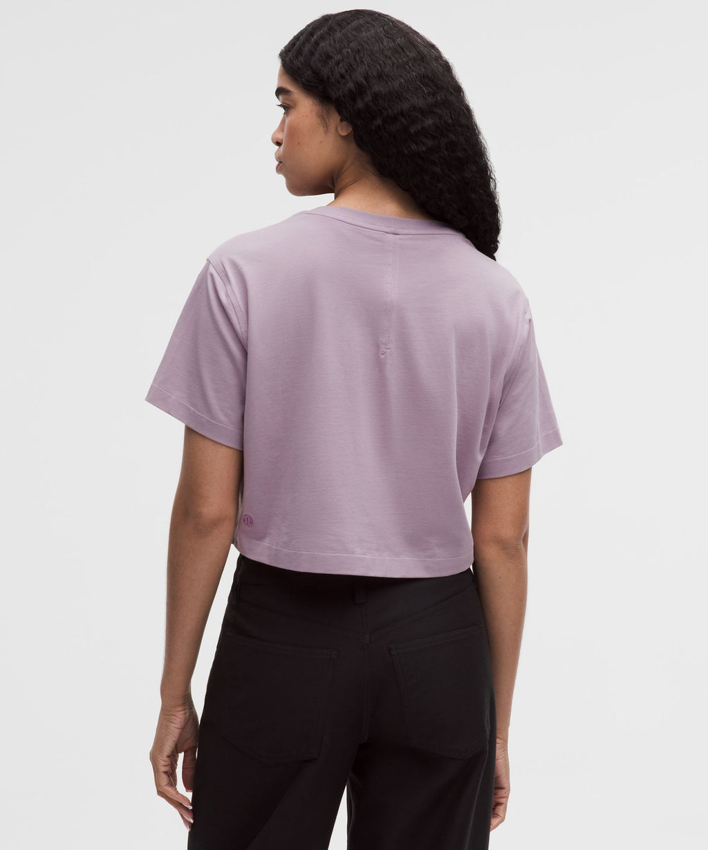 All Yours Organic Cotton-Blend Cropped T-Shirt