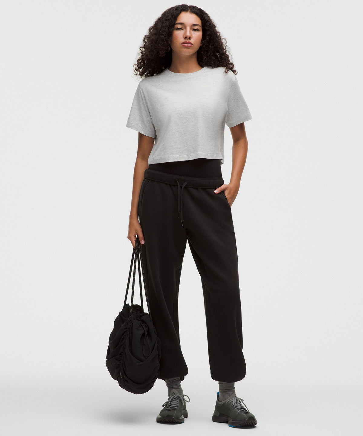 All Yours Organic Cotton-Blend Cropped T-Shirt