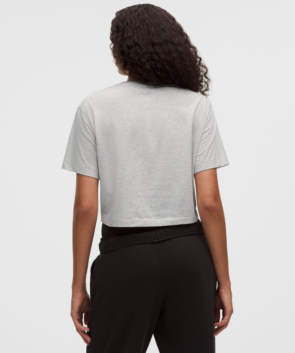 All Yours Organic Cotton-Blend Cropped T-Shirt
