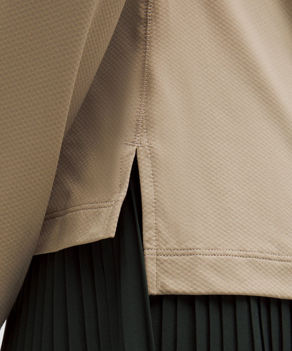 Quick-Dry Long-Sleeve Polo ShirtStraight Hem
