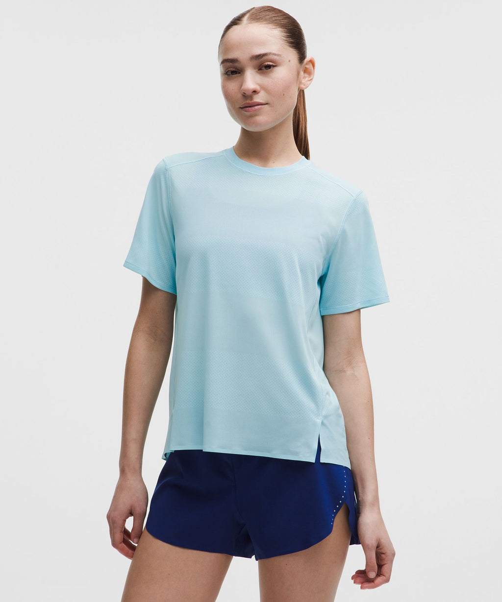 Fast and Free Short-Sleeve ShirtPerforated Stripe