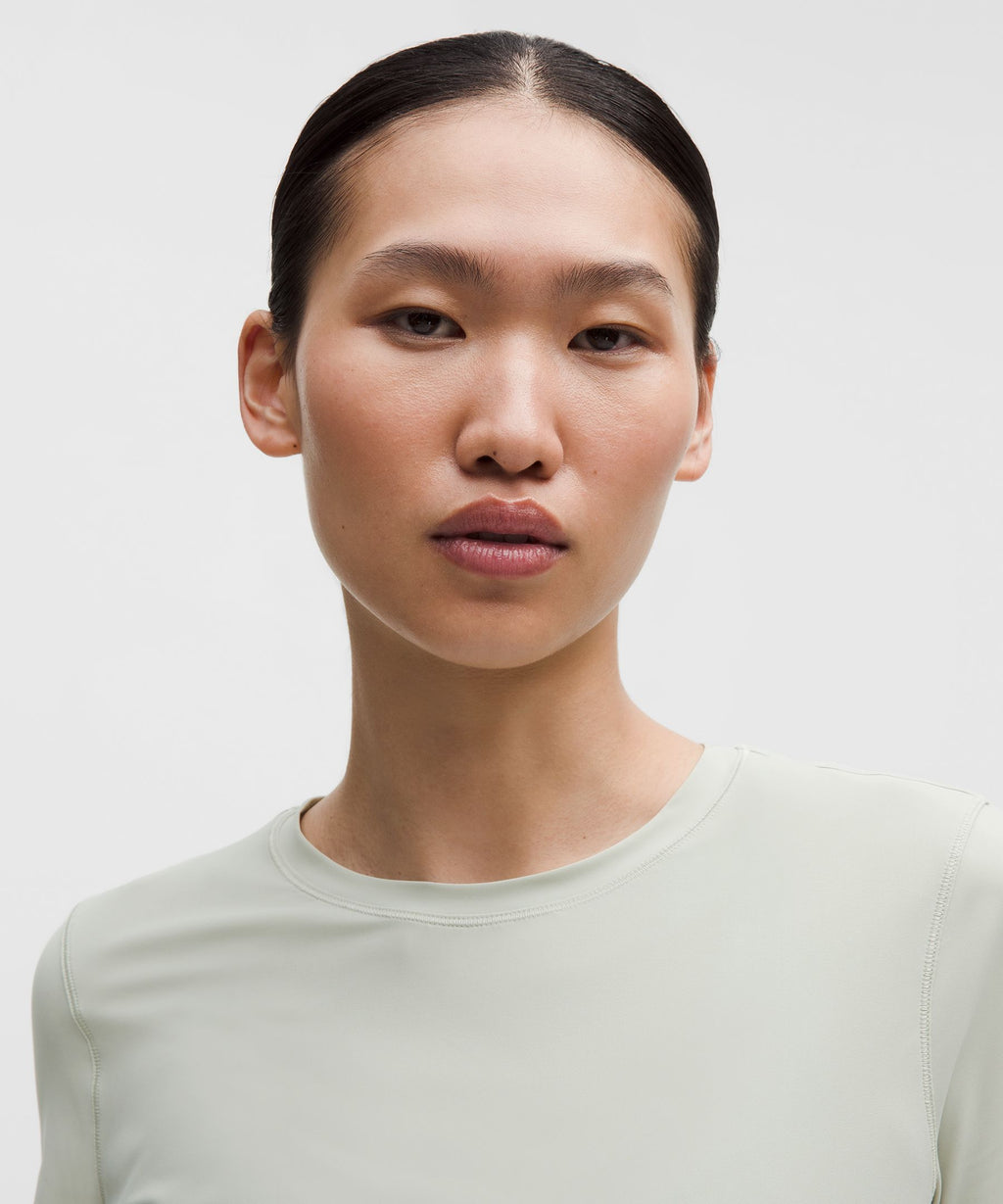 Side-Ruched Running Short-Sleeve Shirt
