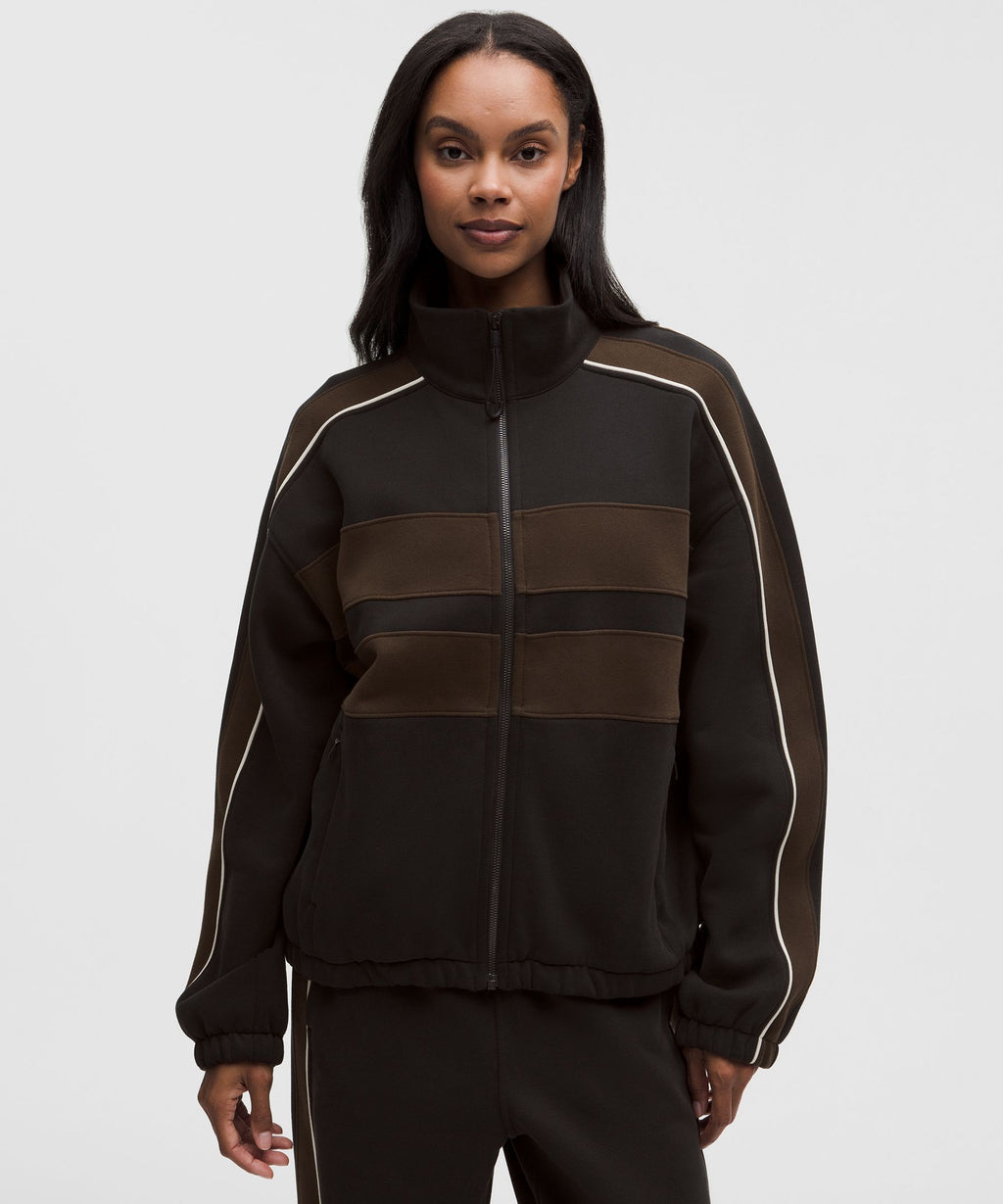 Women's Steady State Oversized Funnel Full ZipStripe
