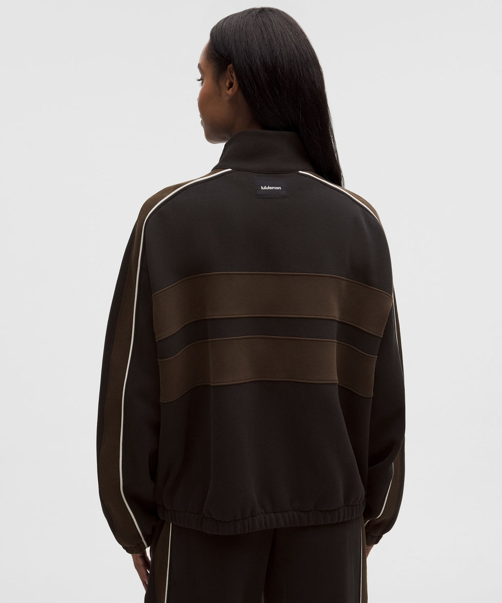 Women's Steady State Oversized Funnel Full ZipStripe