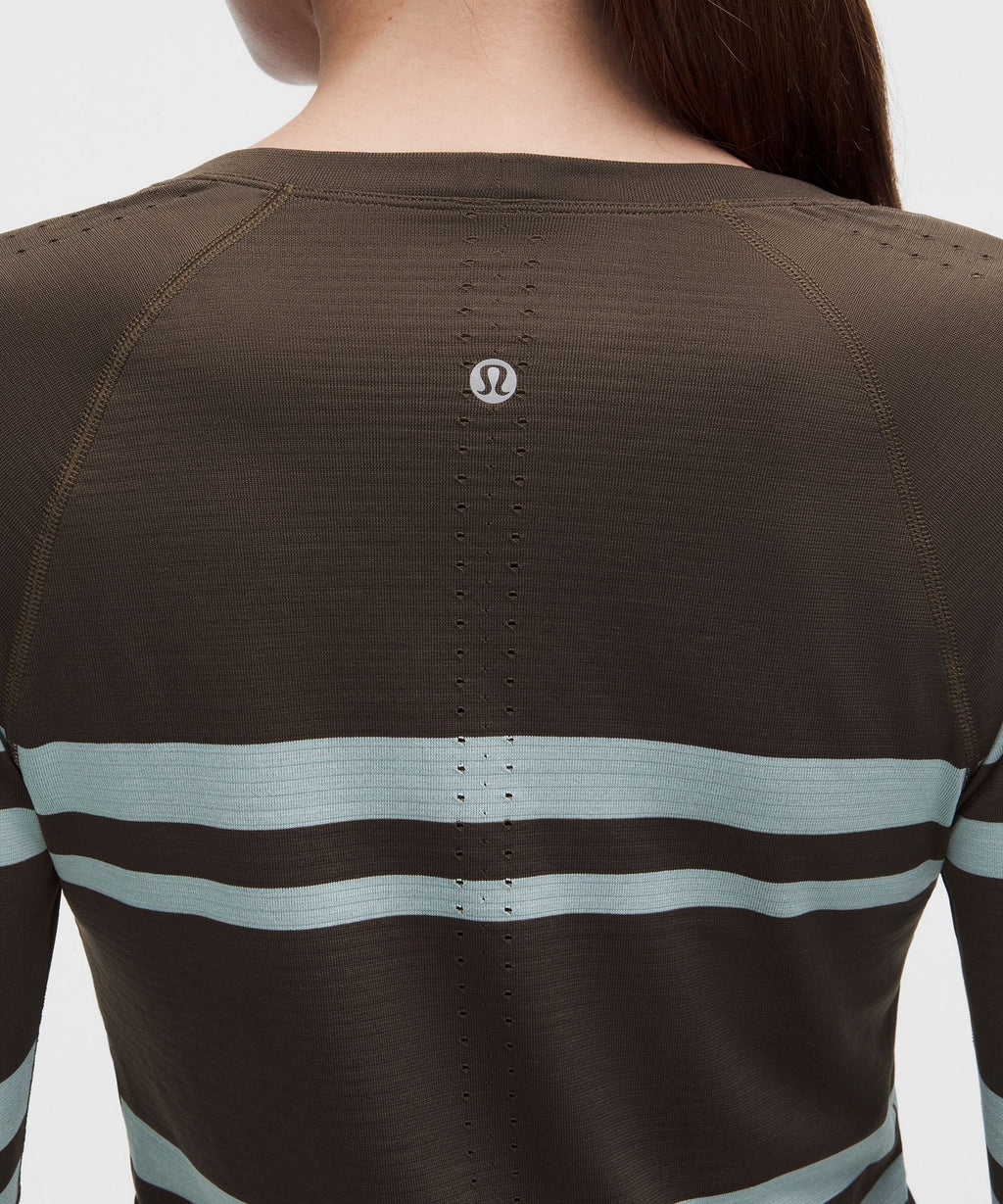 Swiftly Tech Long-Sleeve Shirt 2.0 Waist LengthStripe