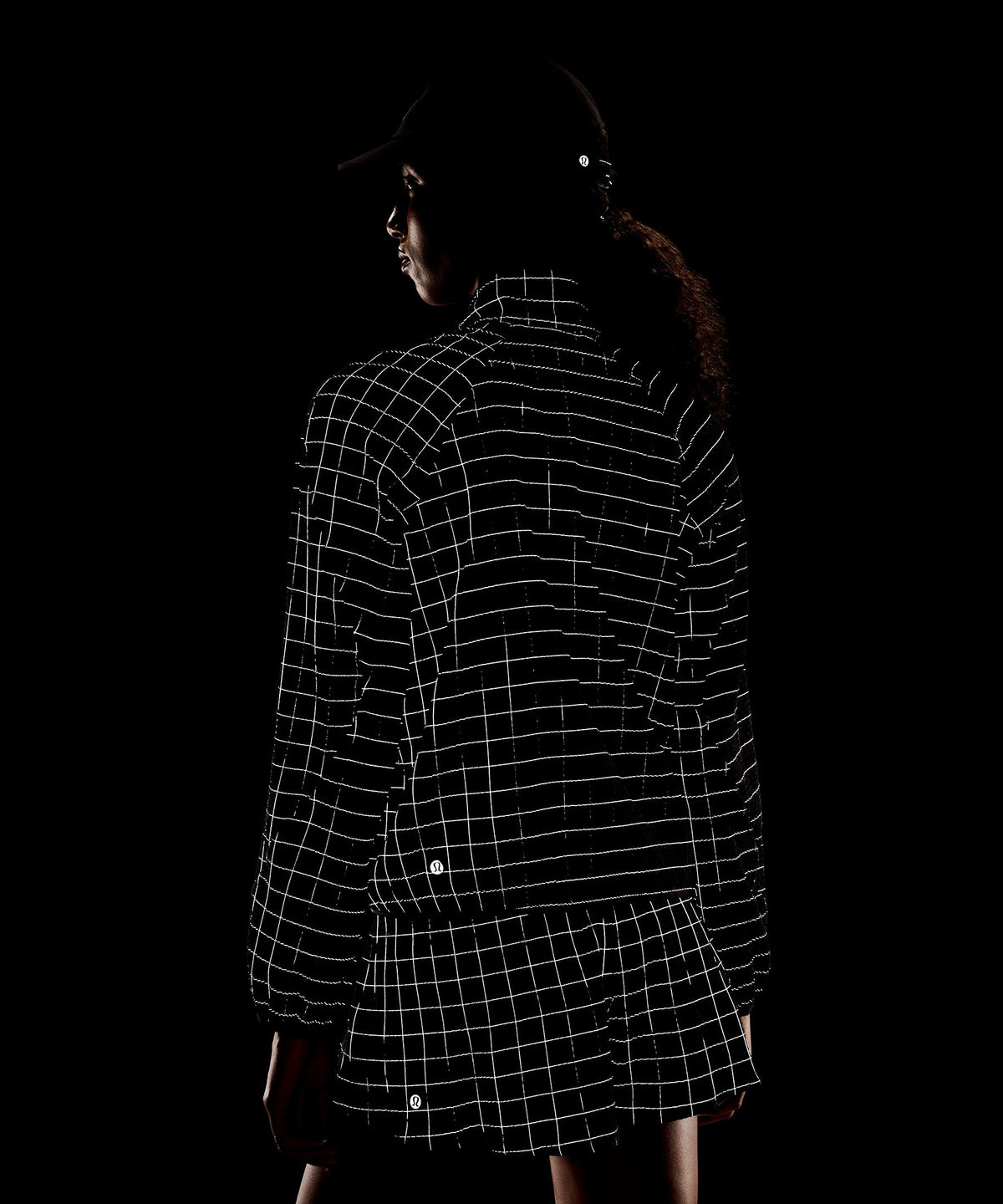 Adapted State Textured JacketReflective Grid