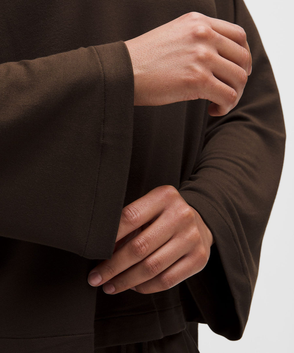 BeCalm V-Neck Bell Sleeve Shirt