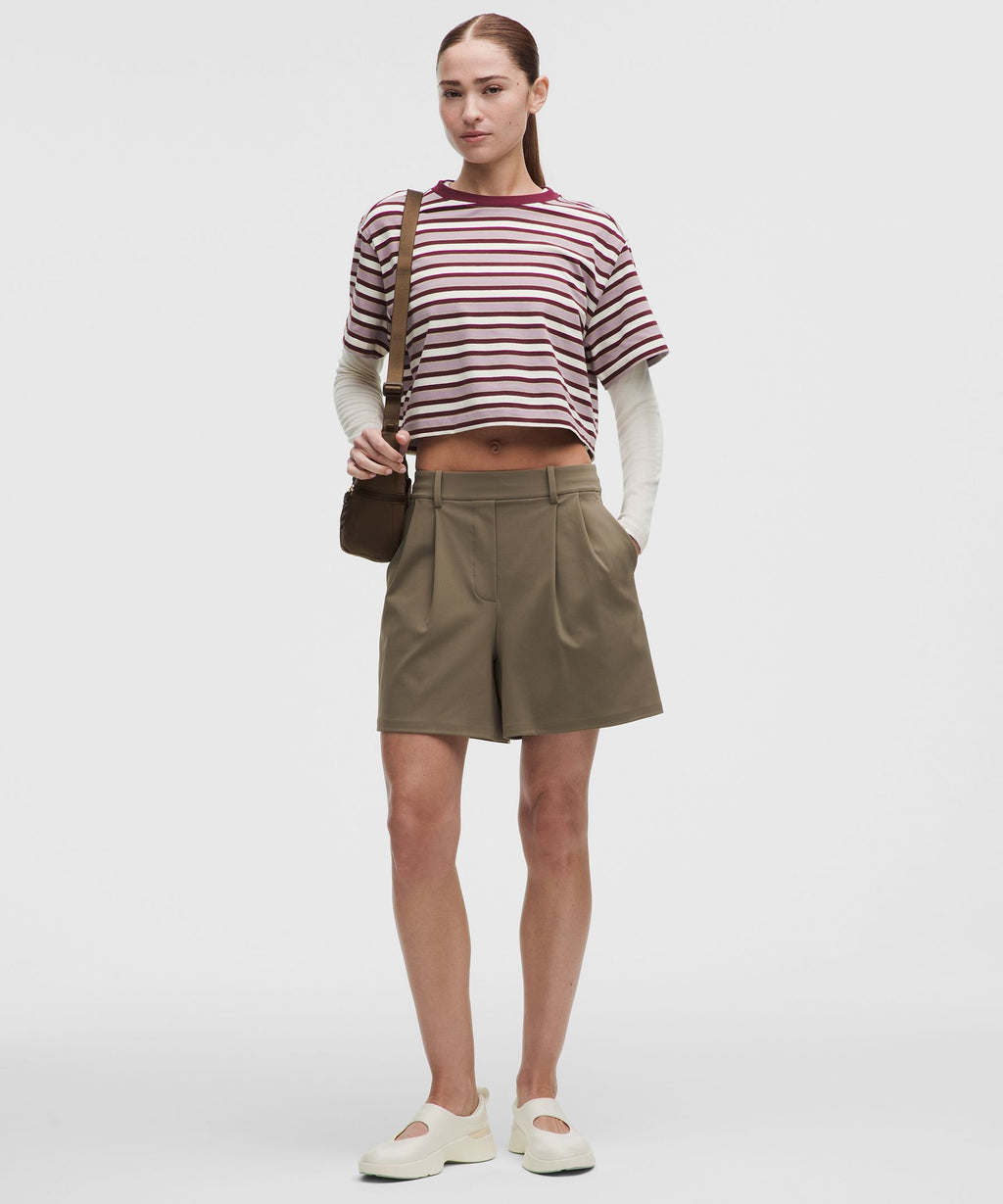 All Yours Organic Cotton-Blend Cropped T-Shirt
