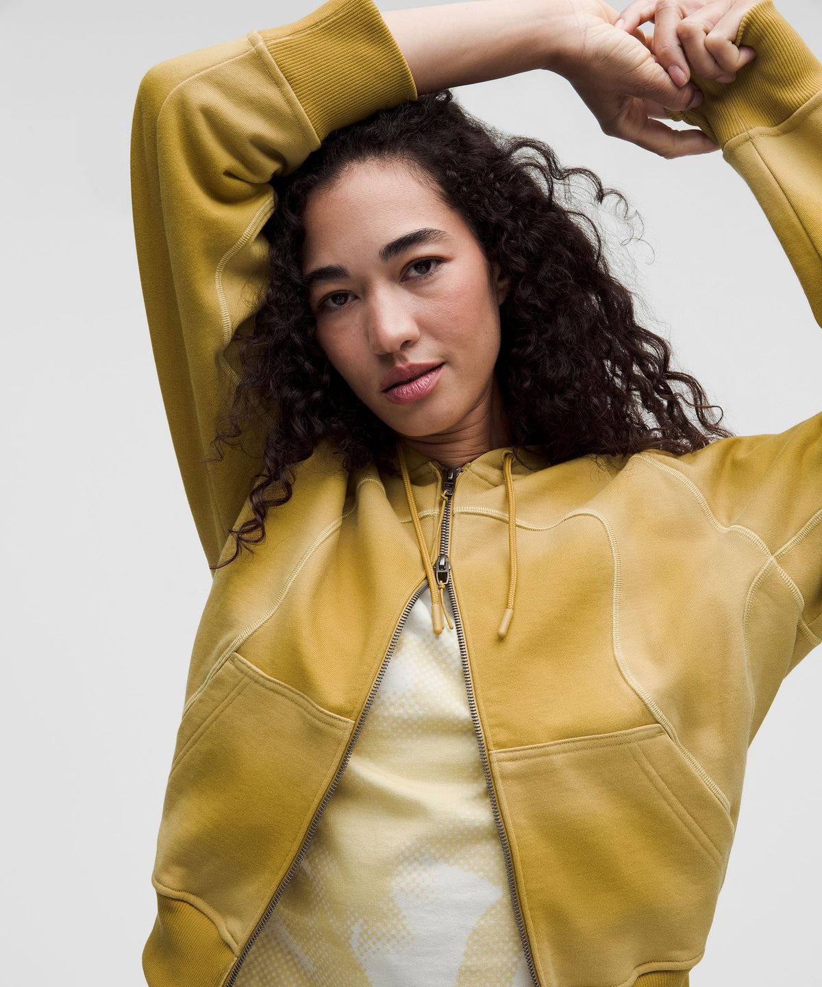 Faded French Terry Full-Zip HoodieSLNSH Collection