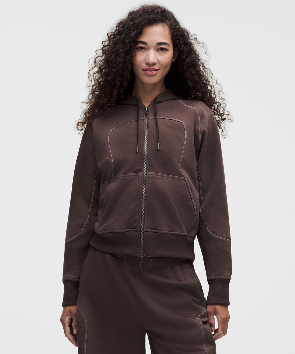 Faded French Terry Full-Zip HoodieSLNSH Collection