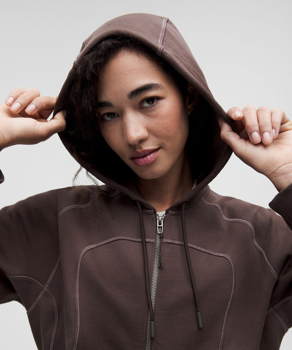 Faded French Terry Full-Zip HoodieSLNSH Collection
