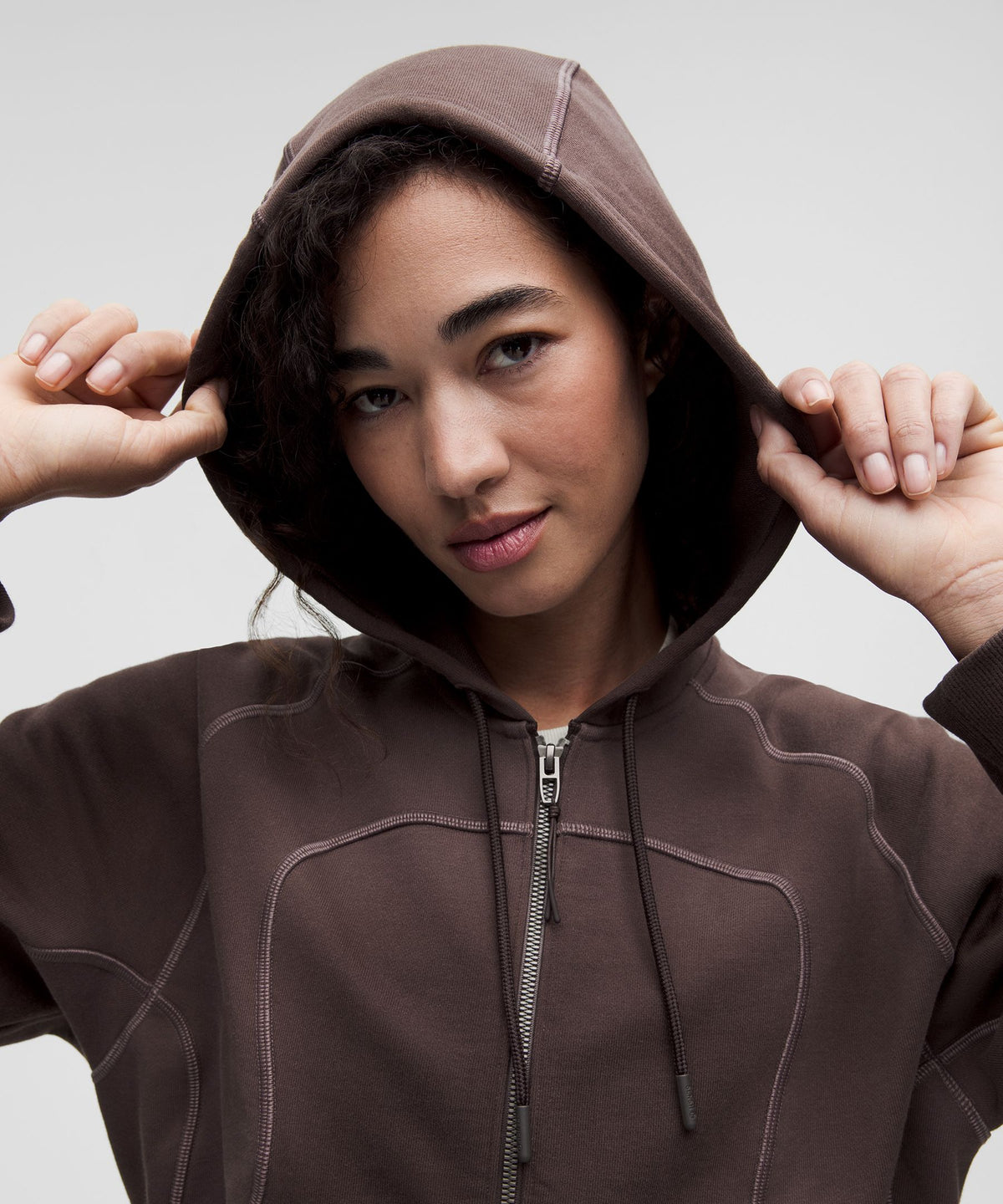 Faded French Terry Full-Zip HoodieSLNSH Collection