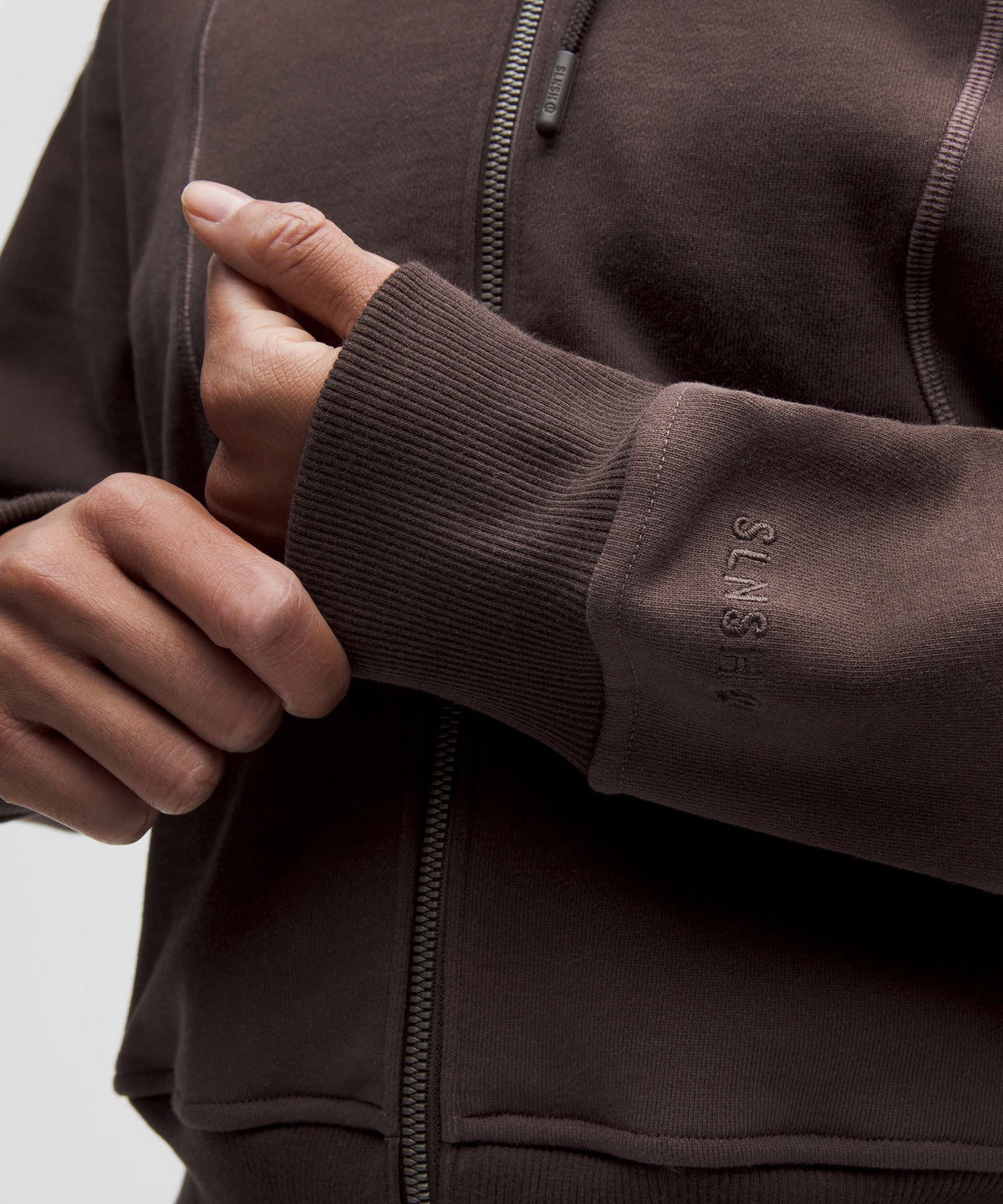 Faded French Terry Full-Zip HoodieSLNSH Collection