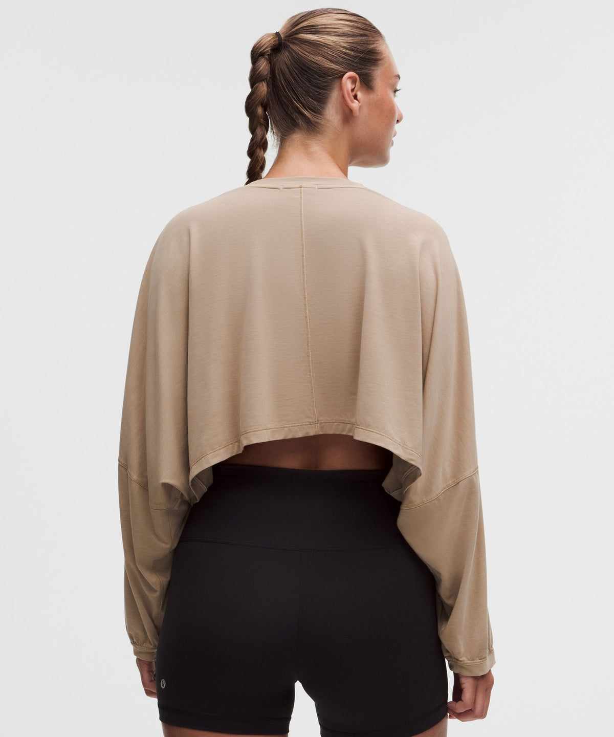 EasySet Relaxed-Fit Cropped Long-Sleeve Shirt