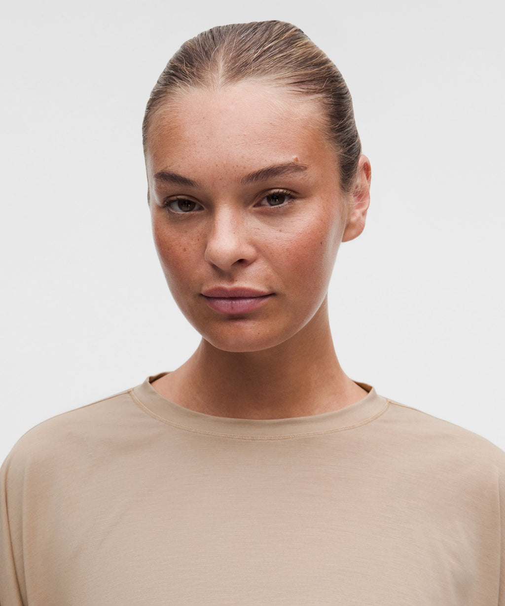 EasySet Relaxed-Fit Cropped Long-Sleeve Shirt