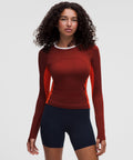 Swiftly Tech Long-Sleeve 2.0 Waist LengthColour Block