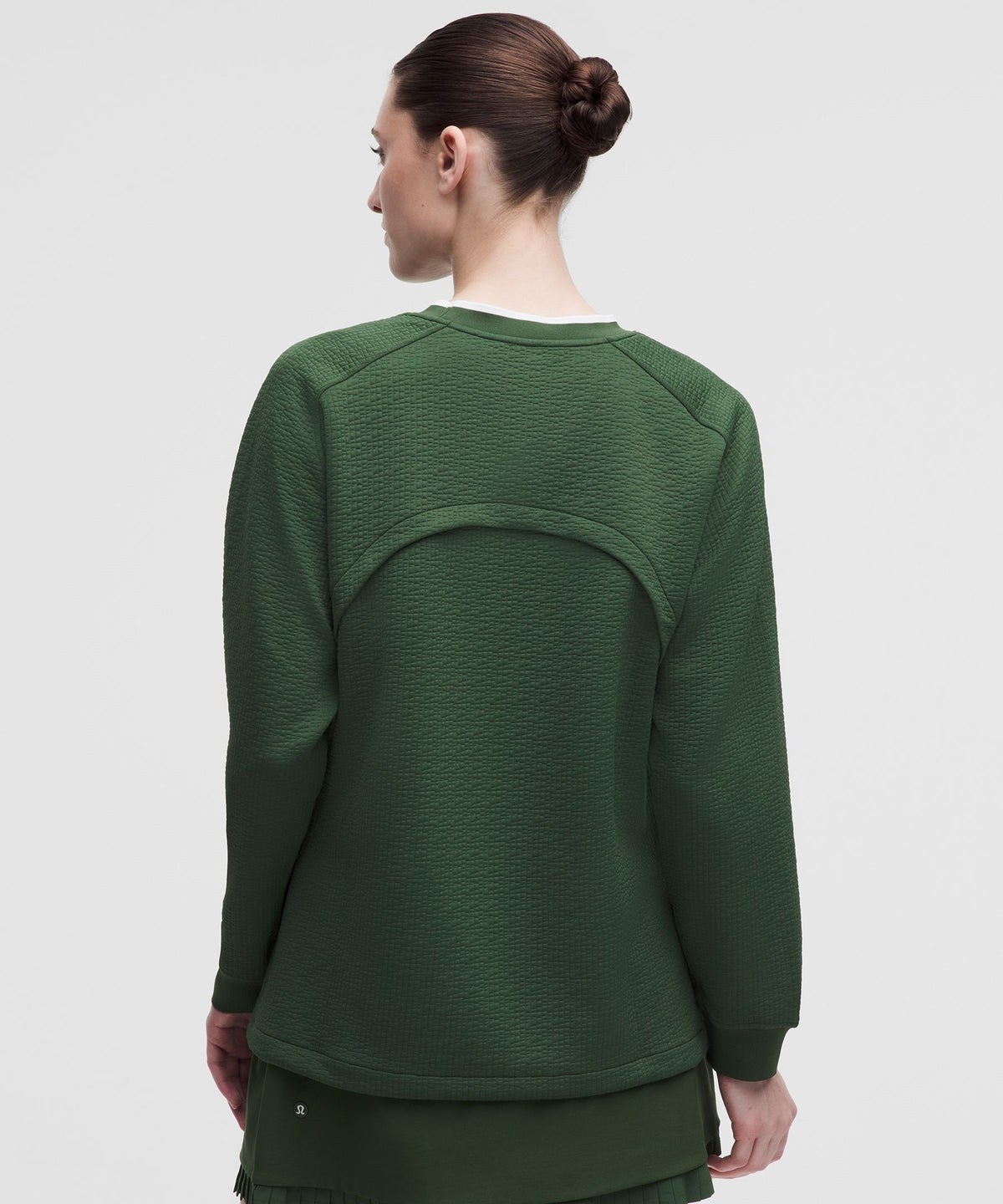 Jacquard High-Low Golf Pullover