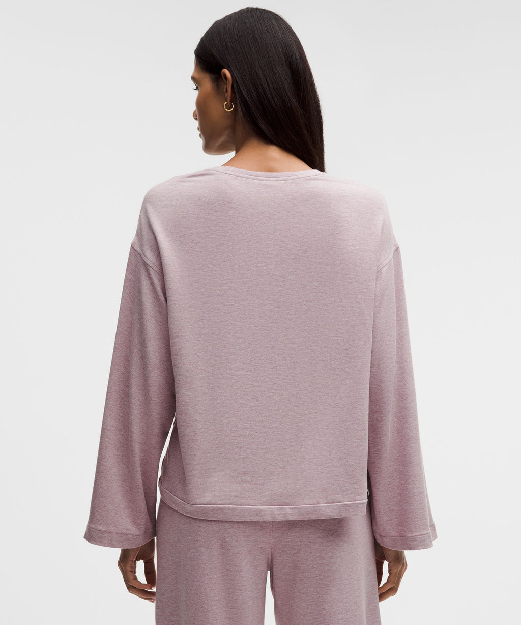 BeCalm V-Neck Bell Sleeve Shirt