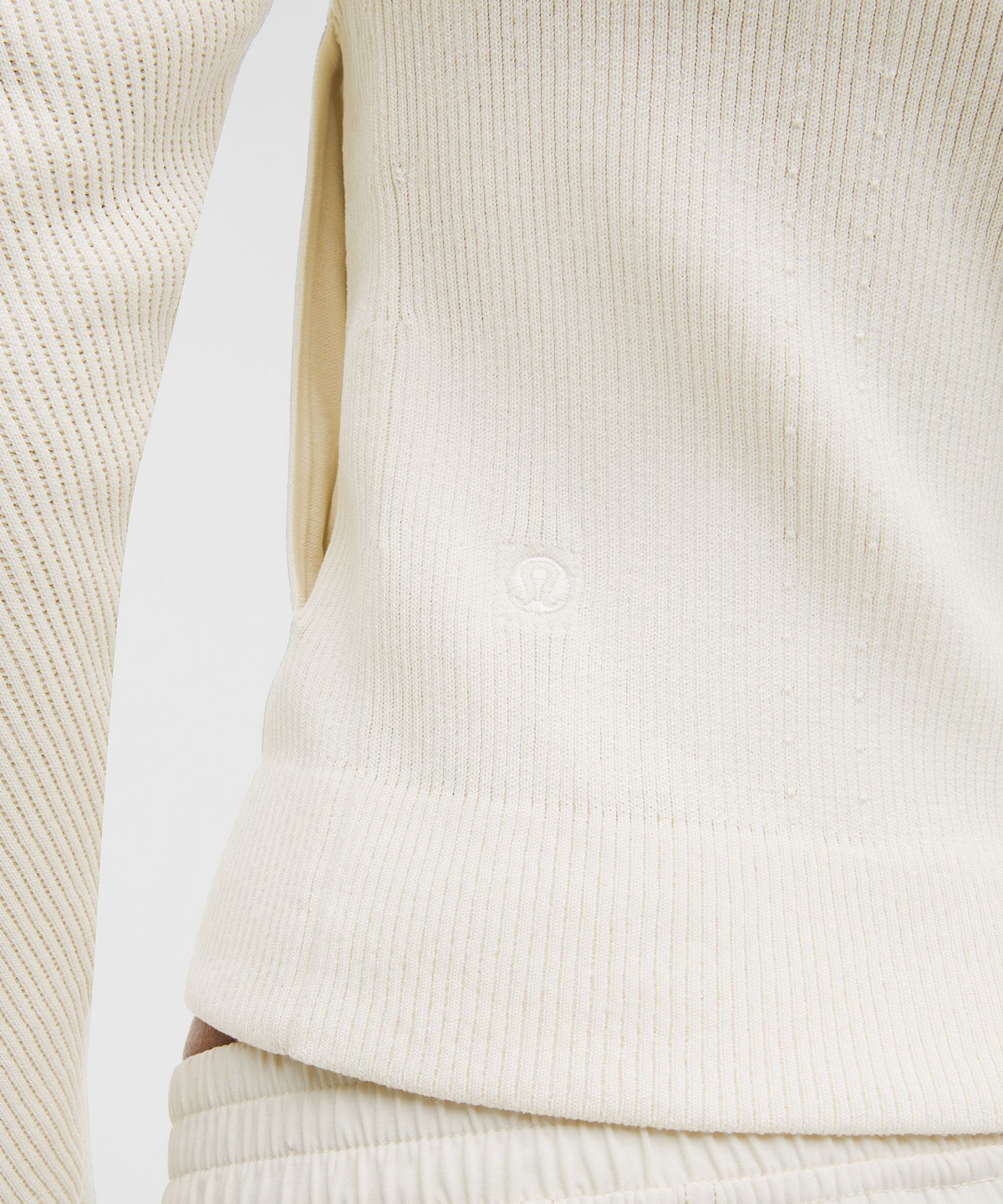 Structured Knit Zip-Up Hoodie