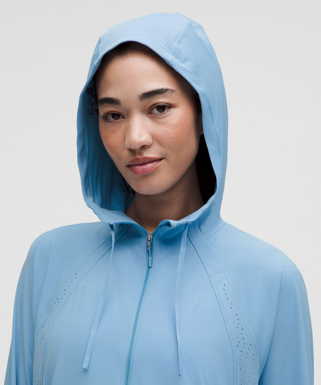 Sleek Perforated Running Jacket