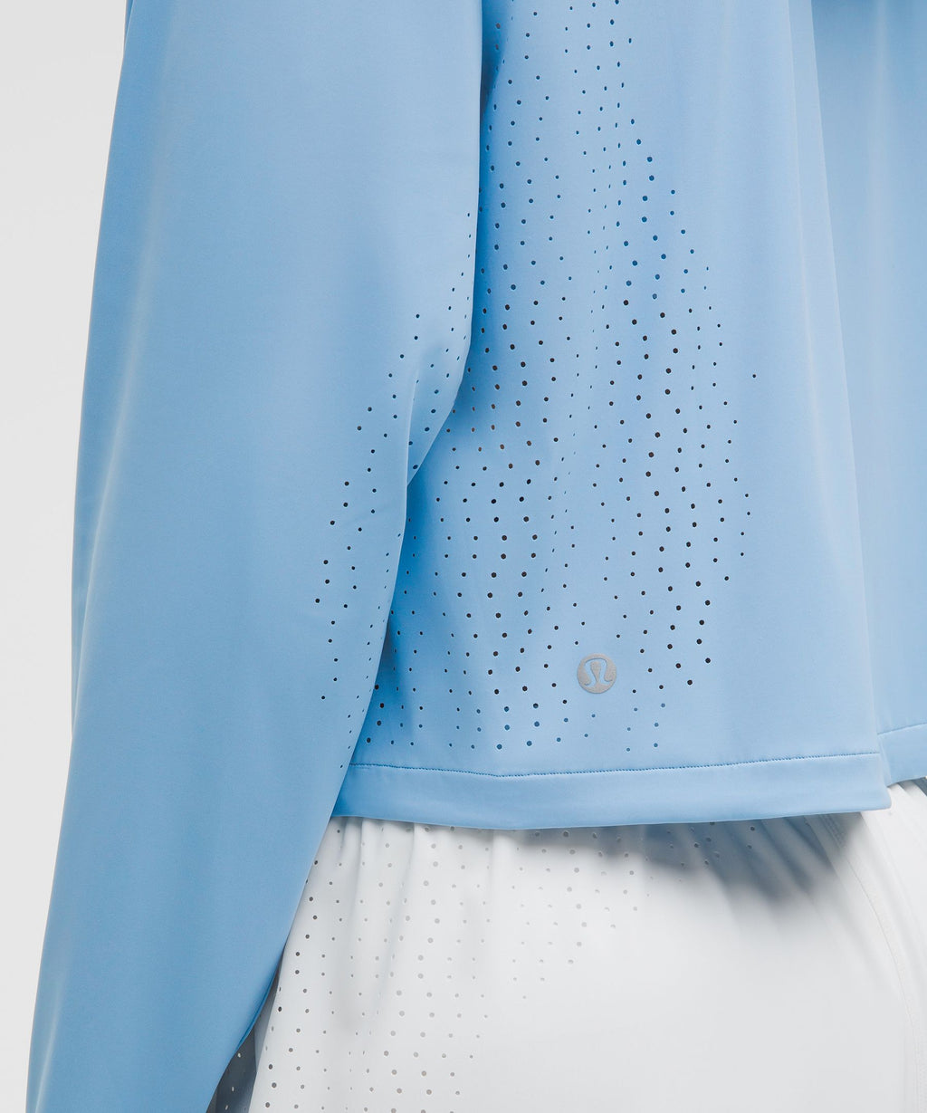 Sleek Perforated Running Jacket