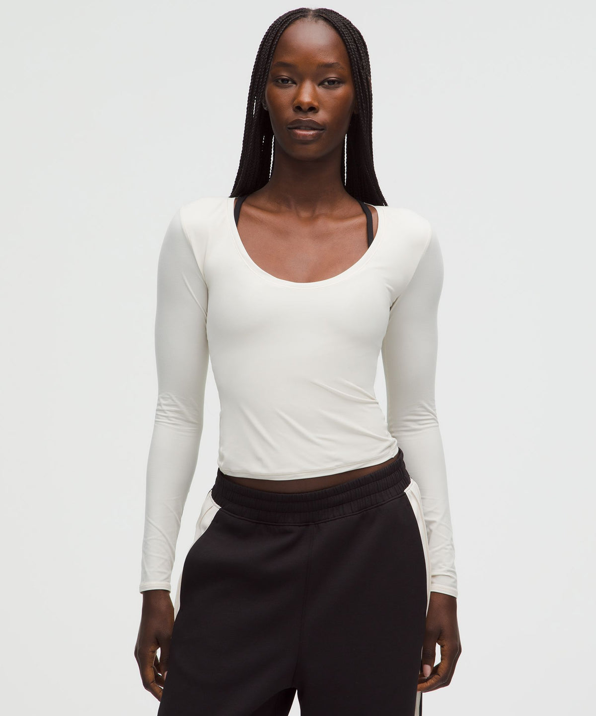 Wundermost Ultra-Soft Nulu Scoopneck Long-Sleeve Shirt
