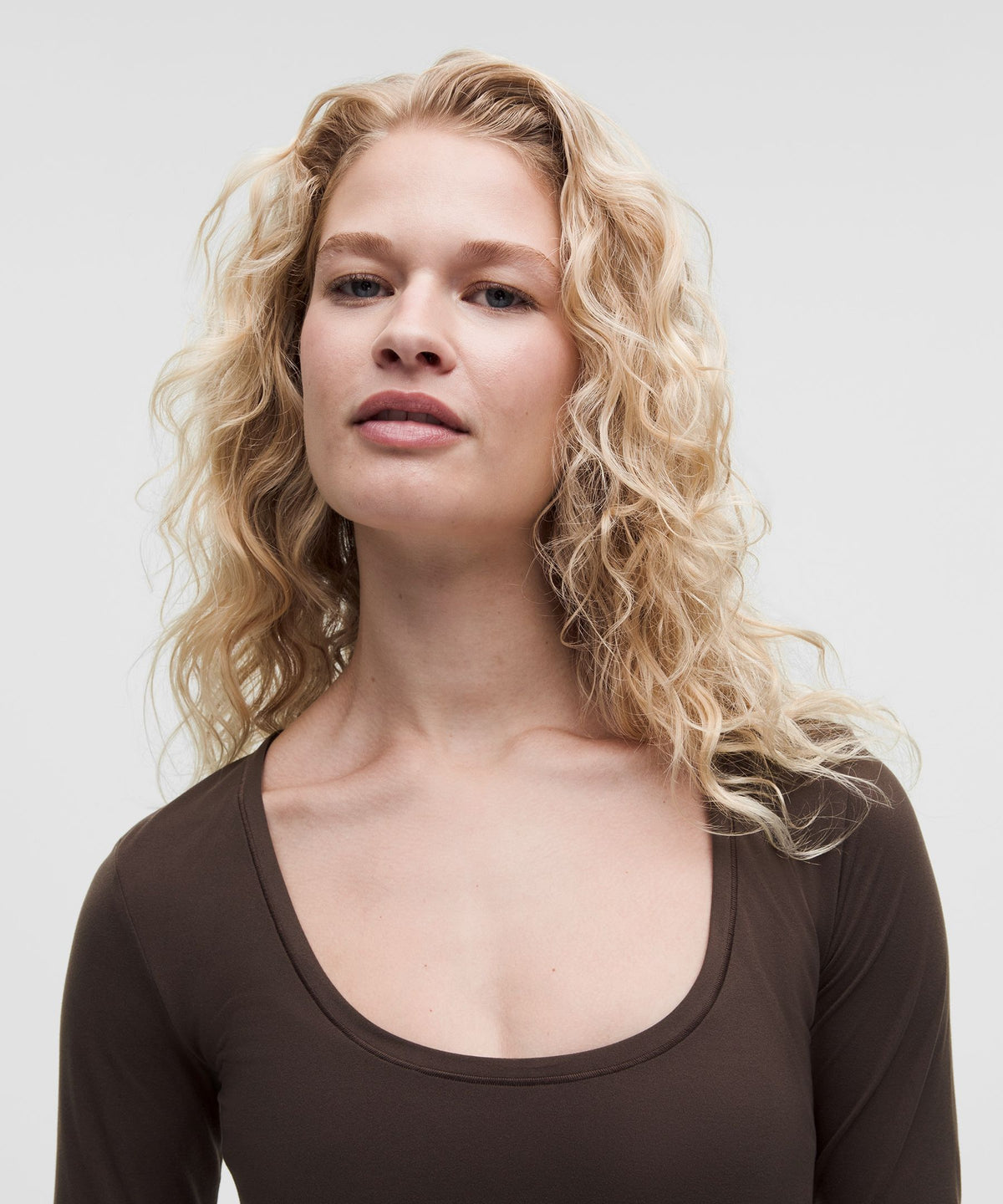Wundermost Ultra-Soft Nulu Scoopneck Long-Sleeve Shirt