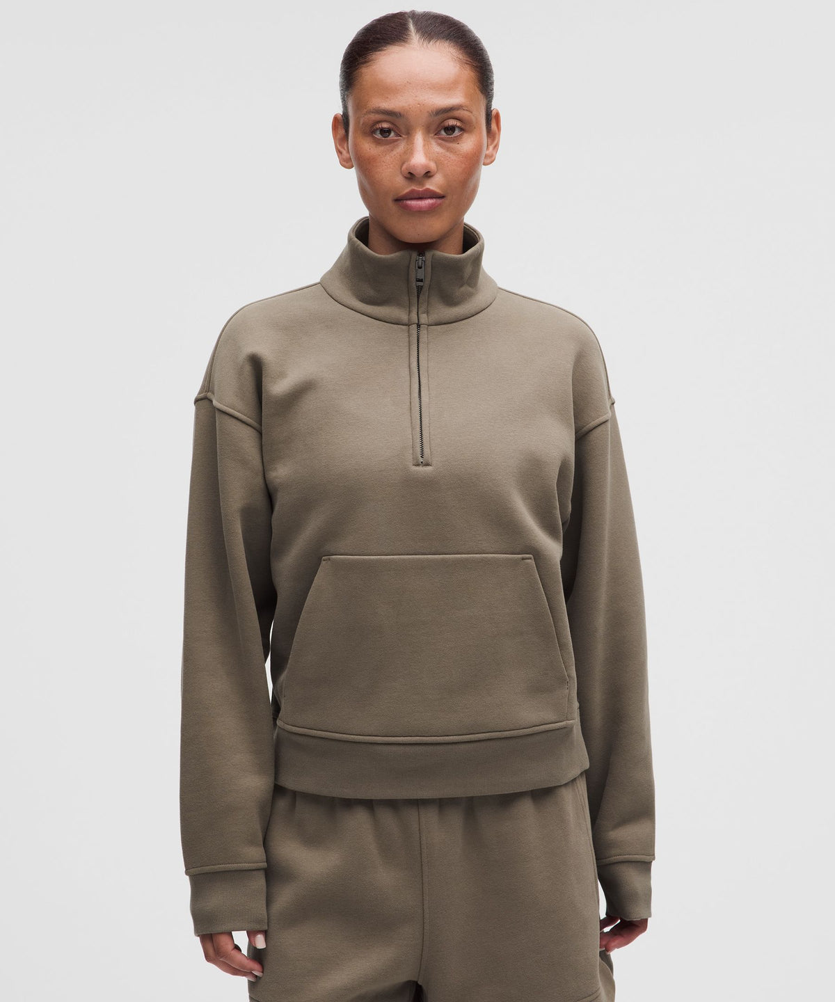 Women's Steady State SuperLoft Funnel-Neck Half Zip