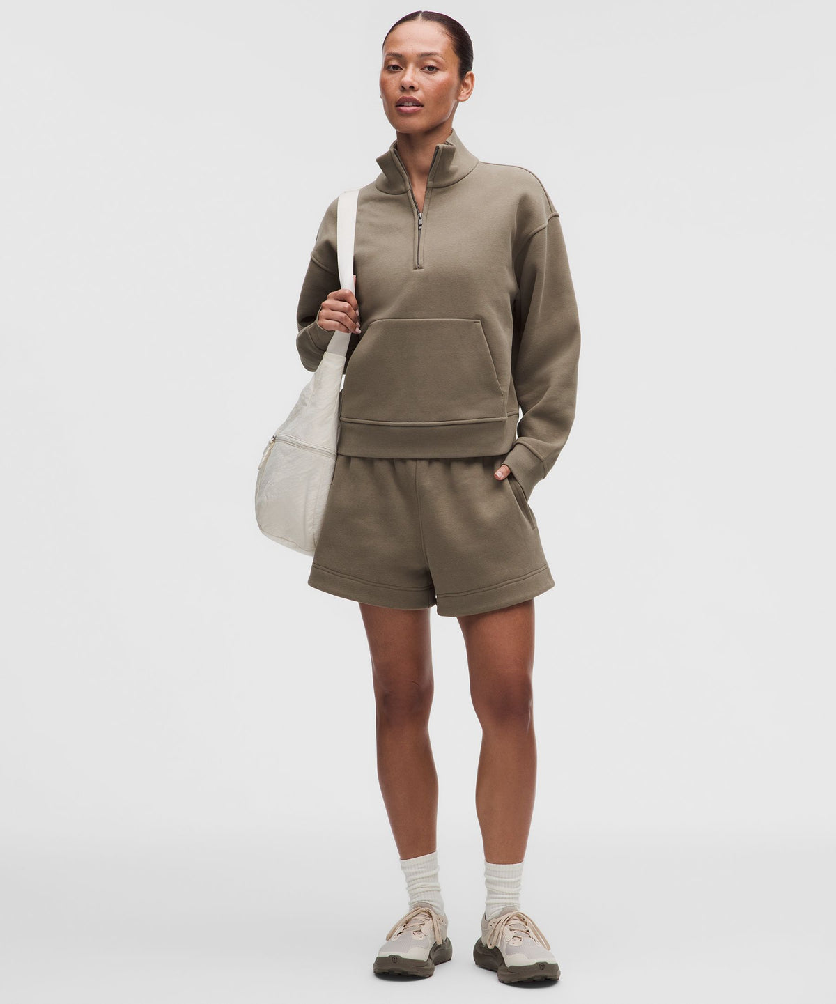 Women's Steady State SuperLoft Funnel-Neck Half Zip