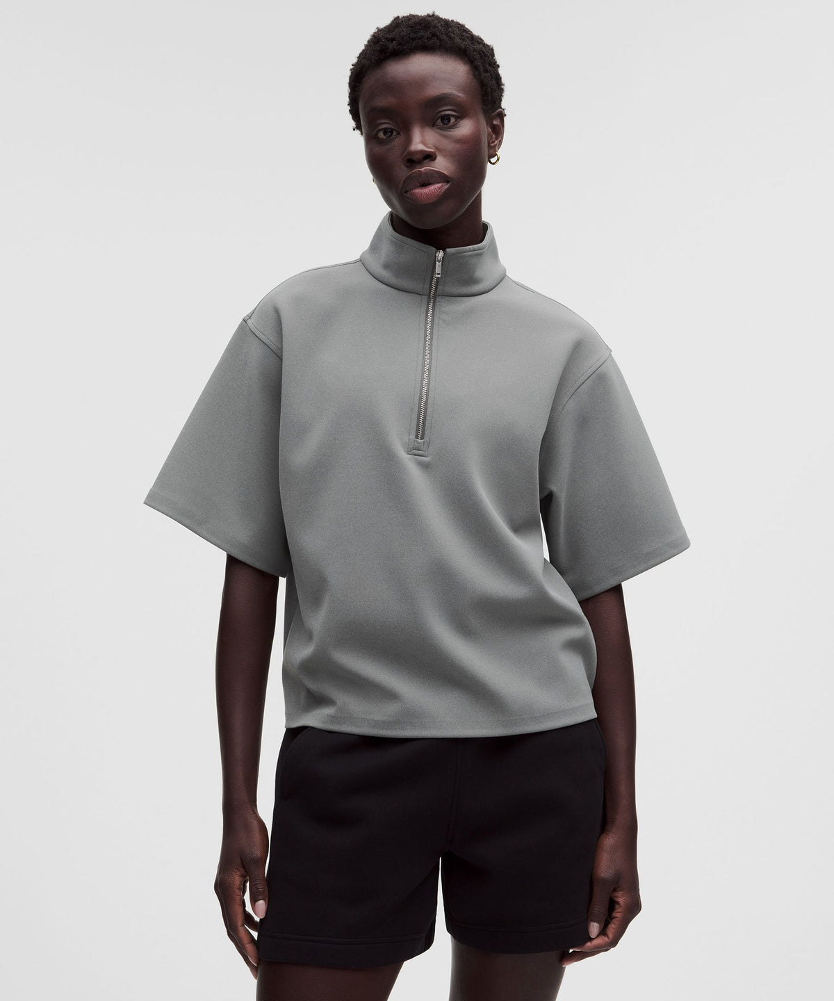 Daydrift Short-Sleeve Half ZipTwill