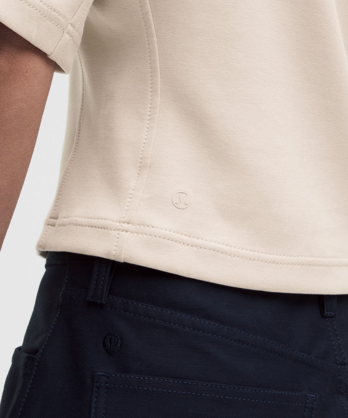 Double-Knit Relaxed Short-Sleeve Shirt