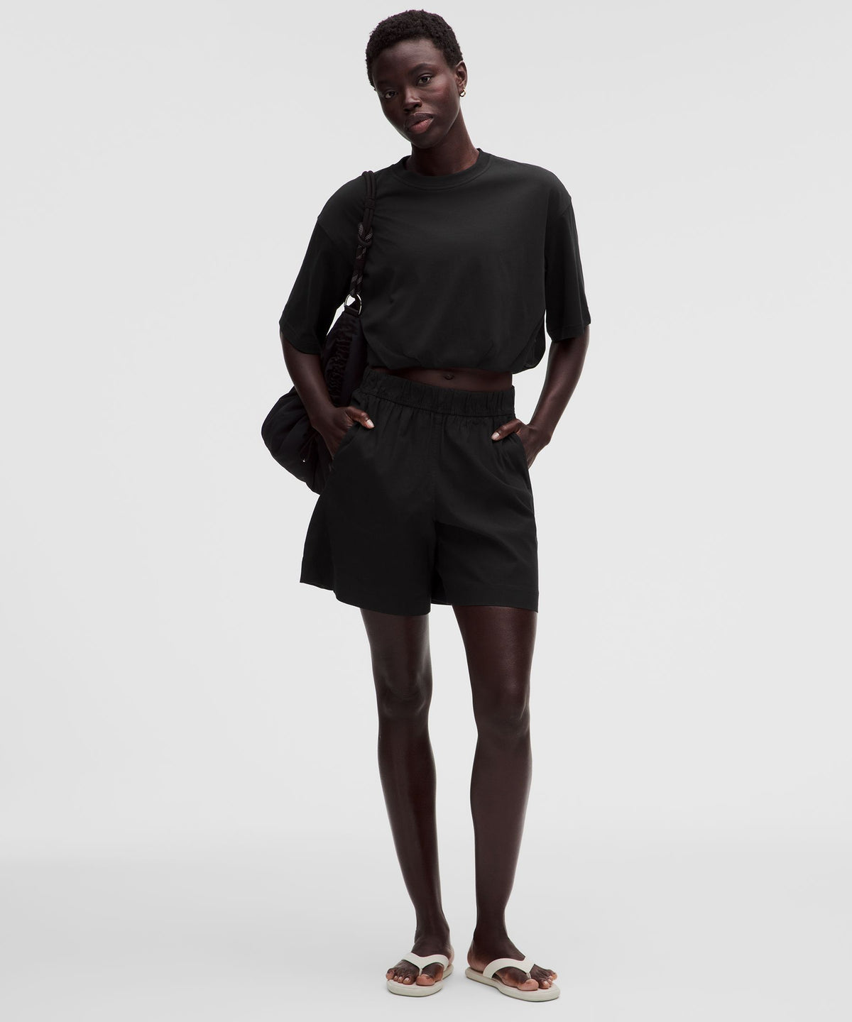 Cotton Jersey Bubble-Hem T-Shirt