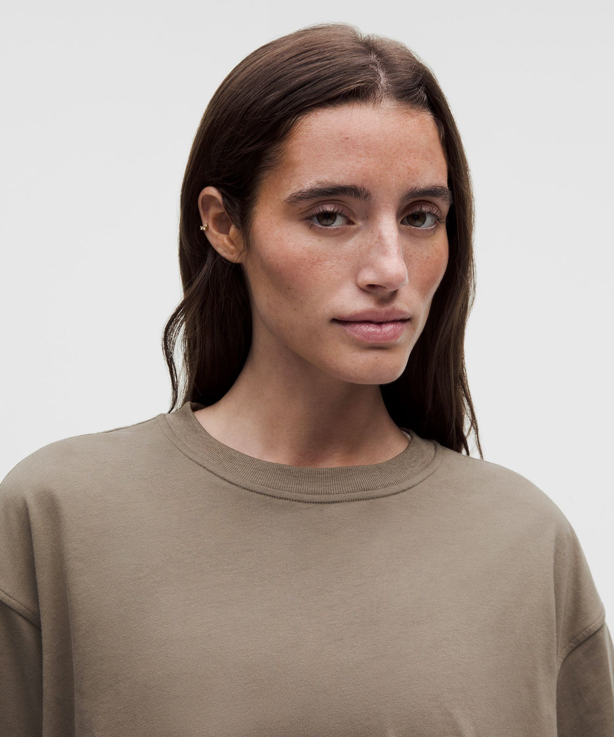 Cotton Jersey Bubble-Hem T-Shirt