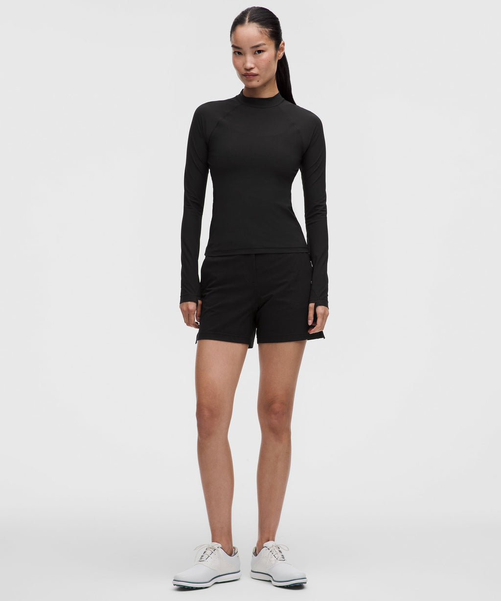 UV-Protective Mockneck Long-Sleeve Shirt