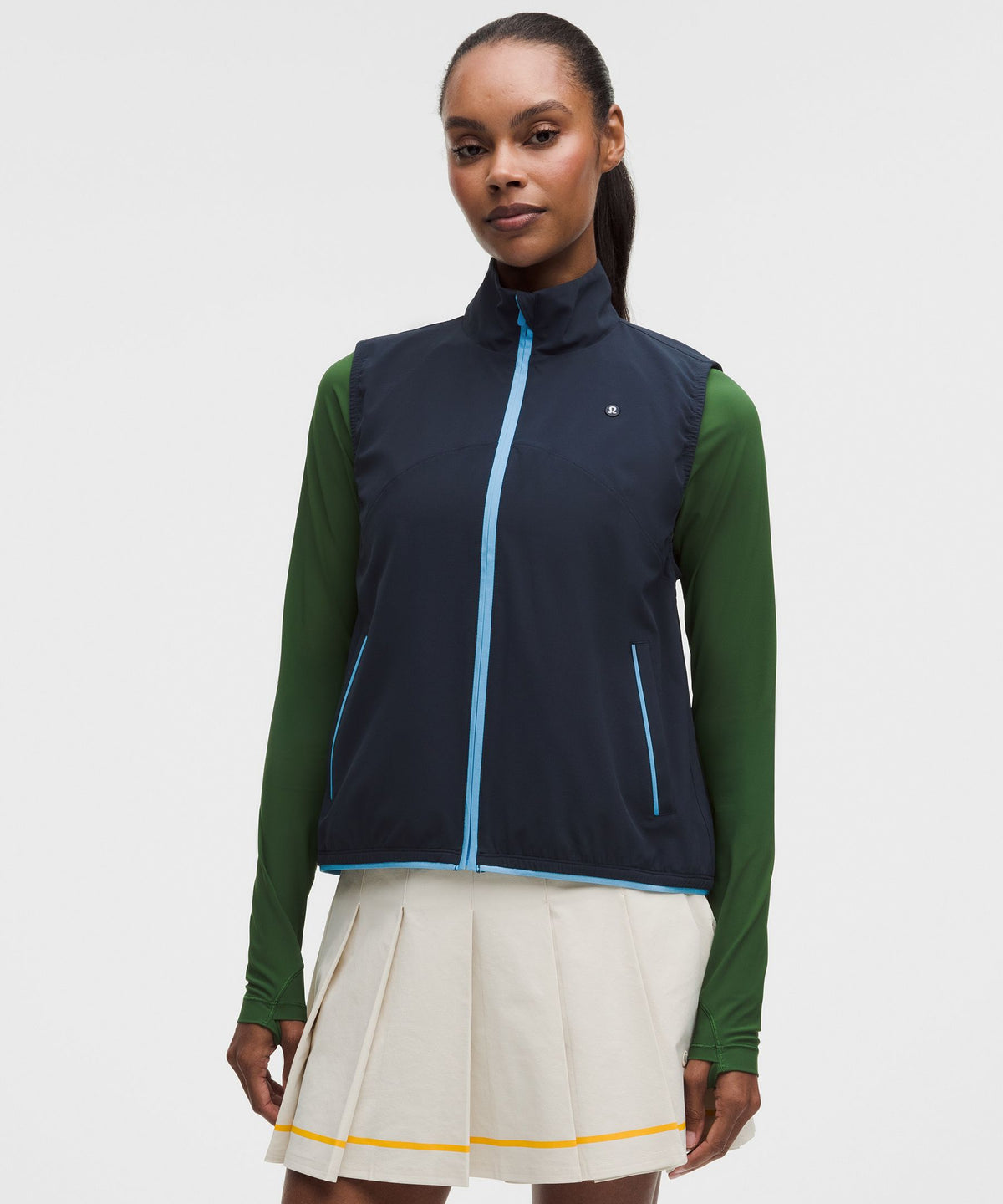 Lightweight High-Neck Golf VestGraphic