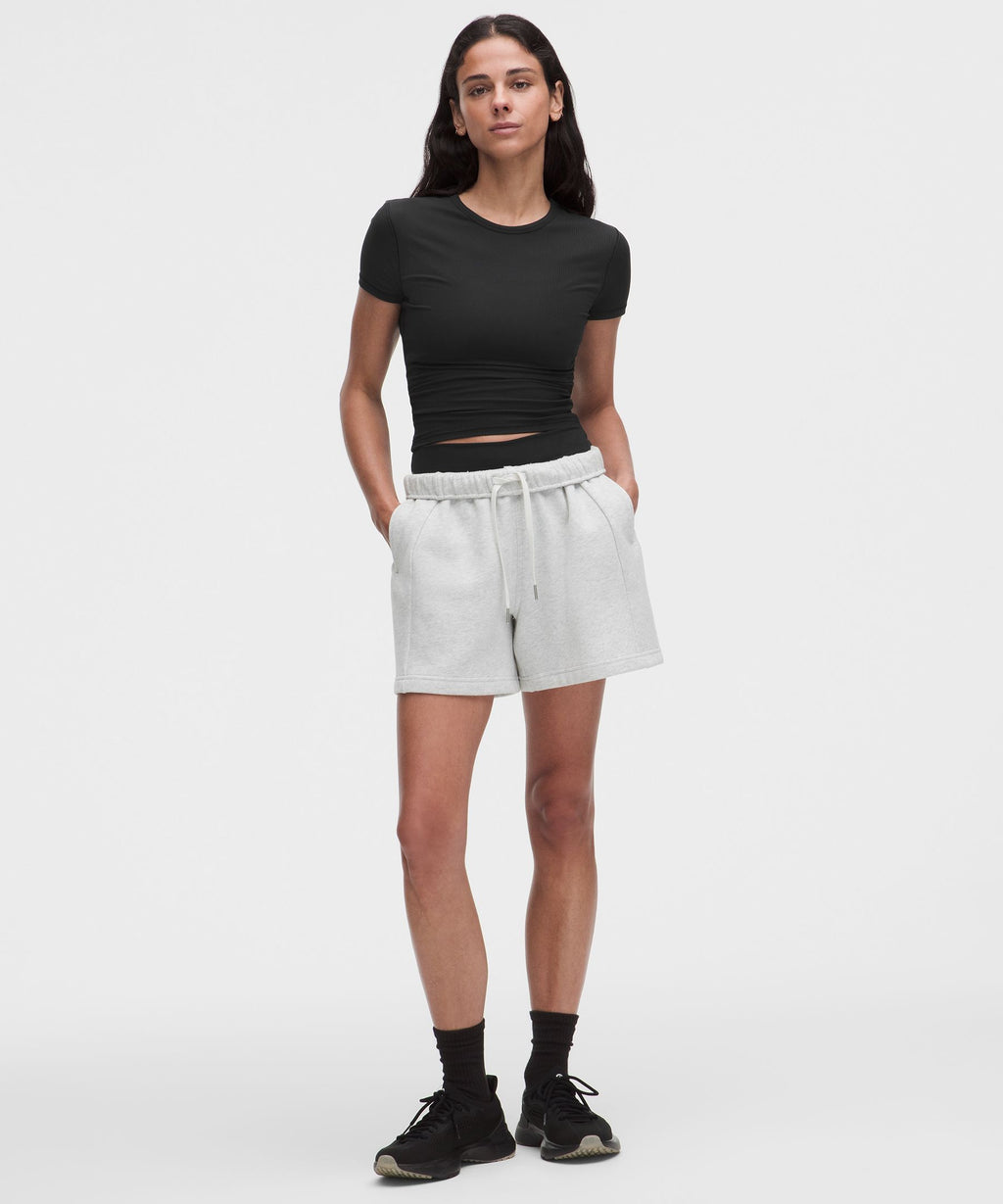 All It Takes Ribbed Keyhole Short-Sleeve Shirt