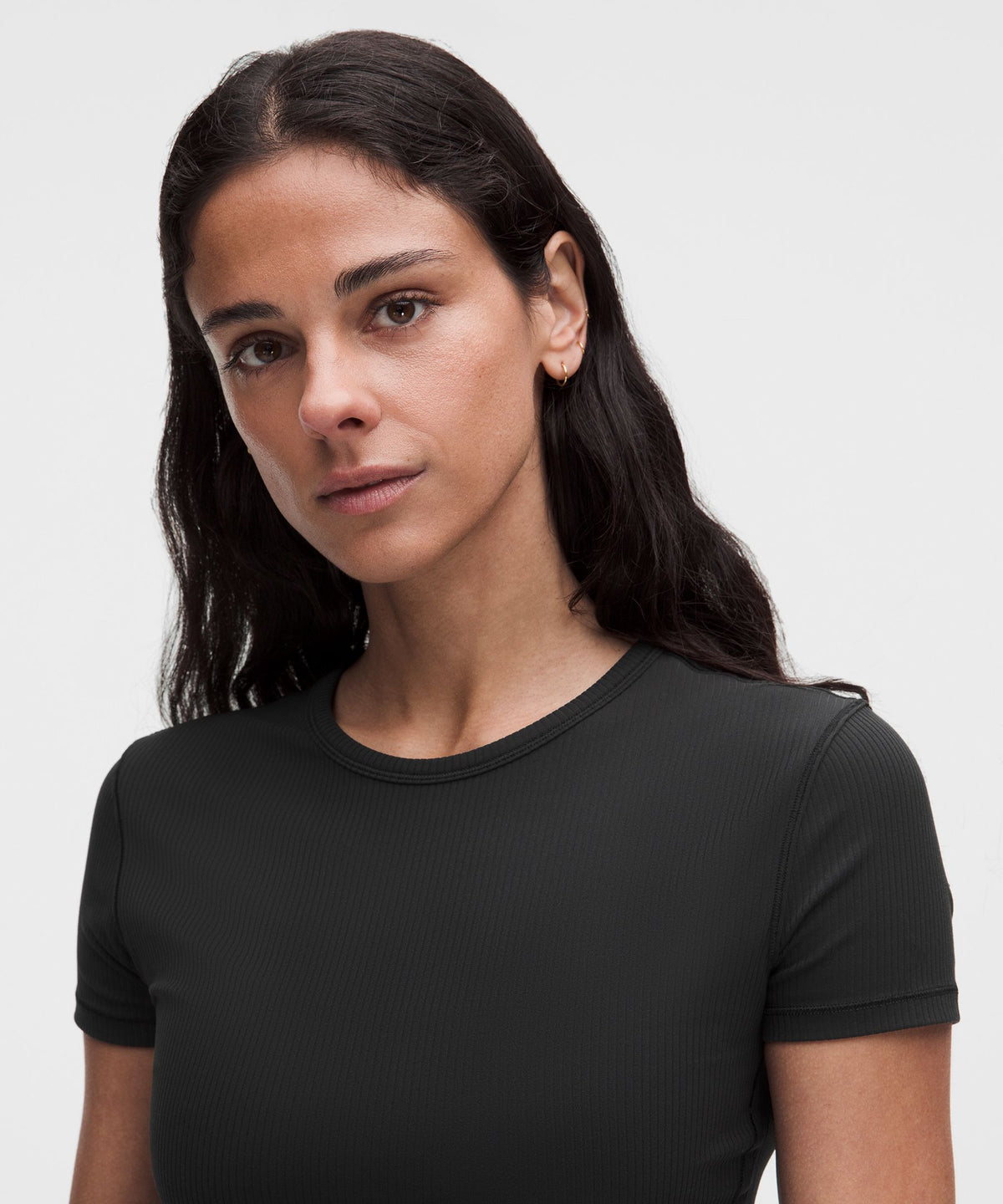 All It Takes Ribbed Keyhole Short-Sleeve Shirt
