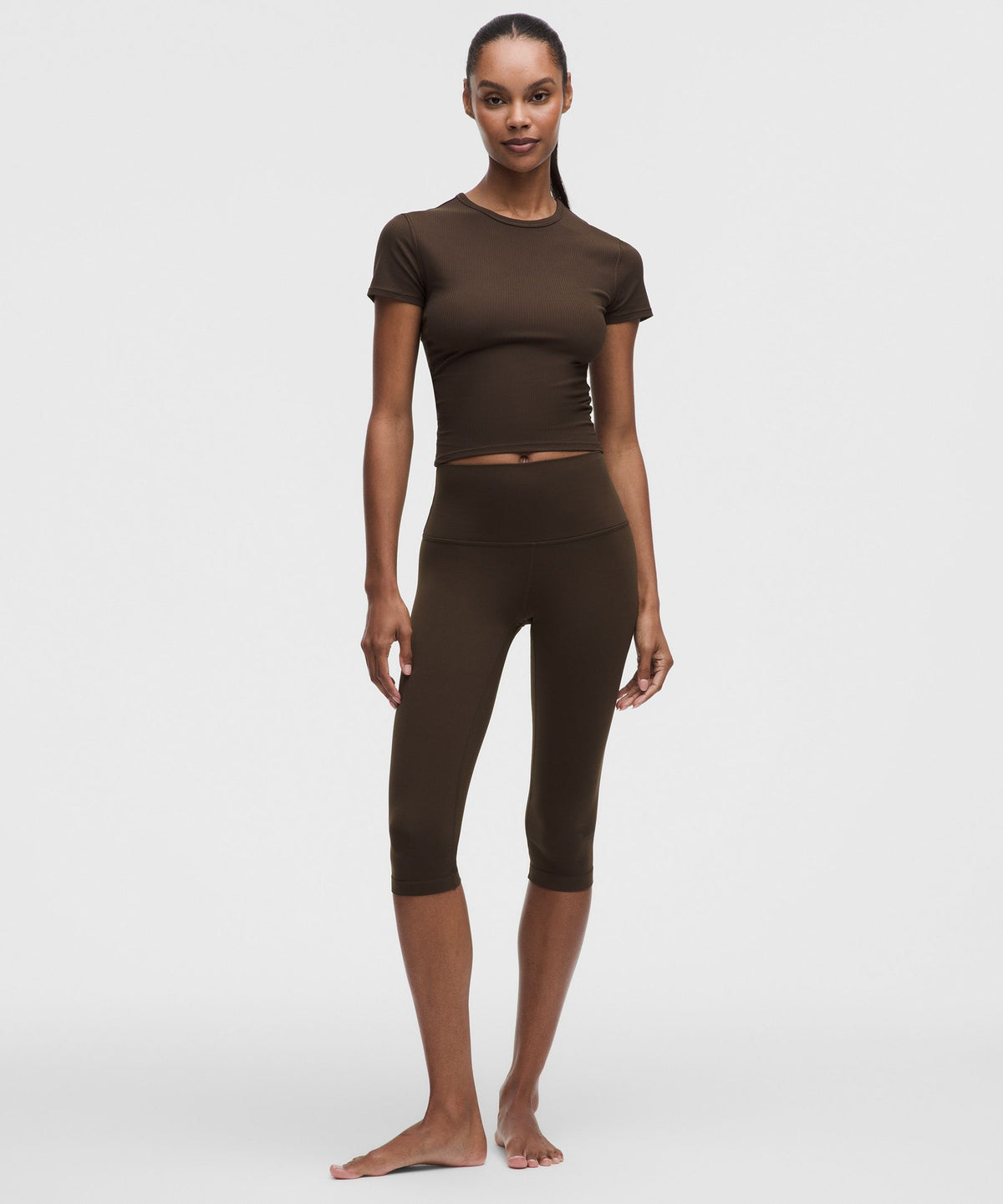 All It Takes Ribbed Keyhole Short-Sleeve Shirt
